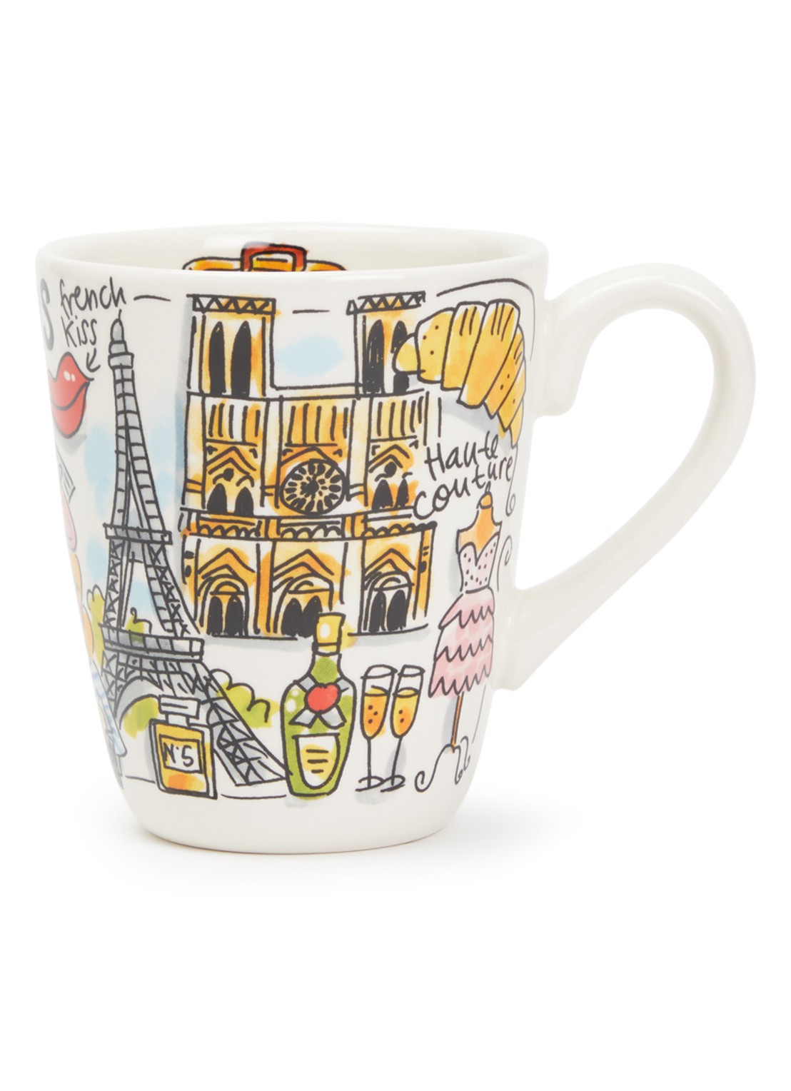 Blond Amsterdam City Icon Paris mok 35 cl - voorkant gebroken wit
