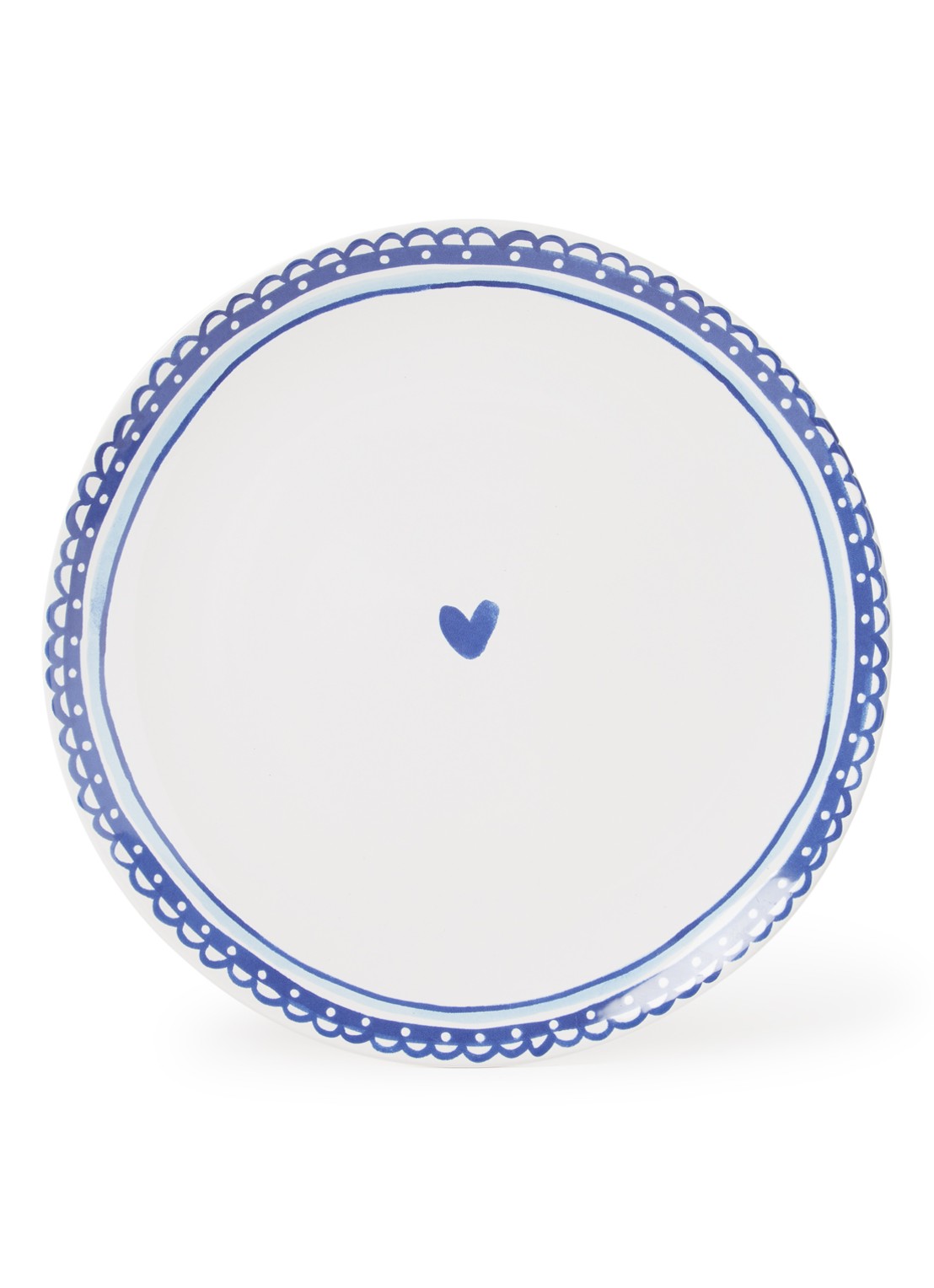 Blond Amsterdam Delfts Blond Vintage dinerbord 26 cm  - voorkant 2 royalblauw