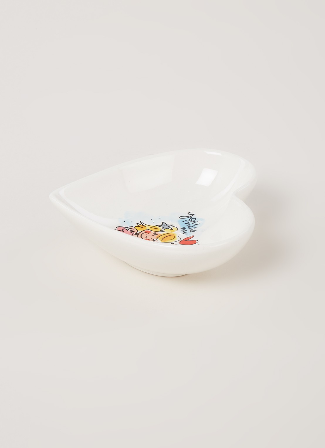 Blond Amsterdam Even bijkletsen kom 16,5 cm  - voorkant 2 wit
