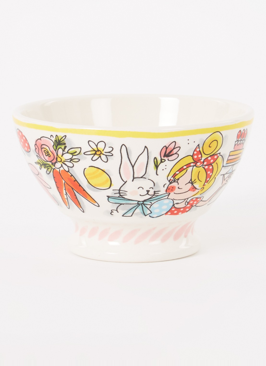 Blond Amsterdam Happy Easter kom 13 cm - voorkant 3 multicolor