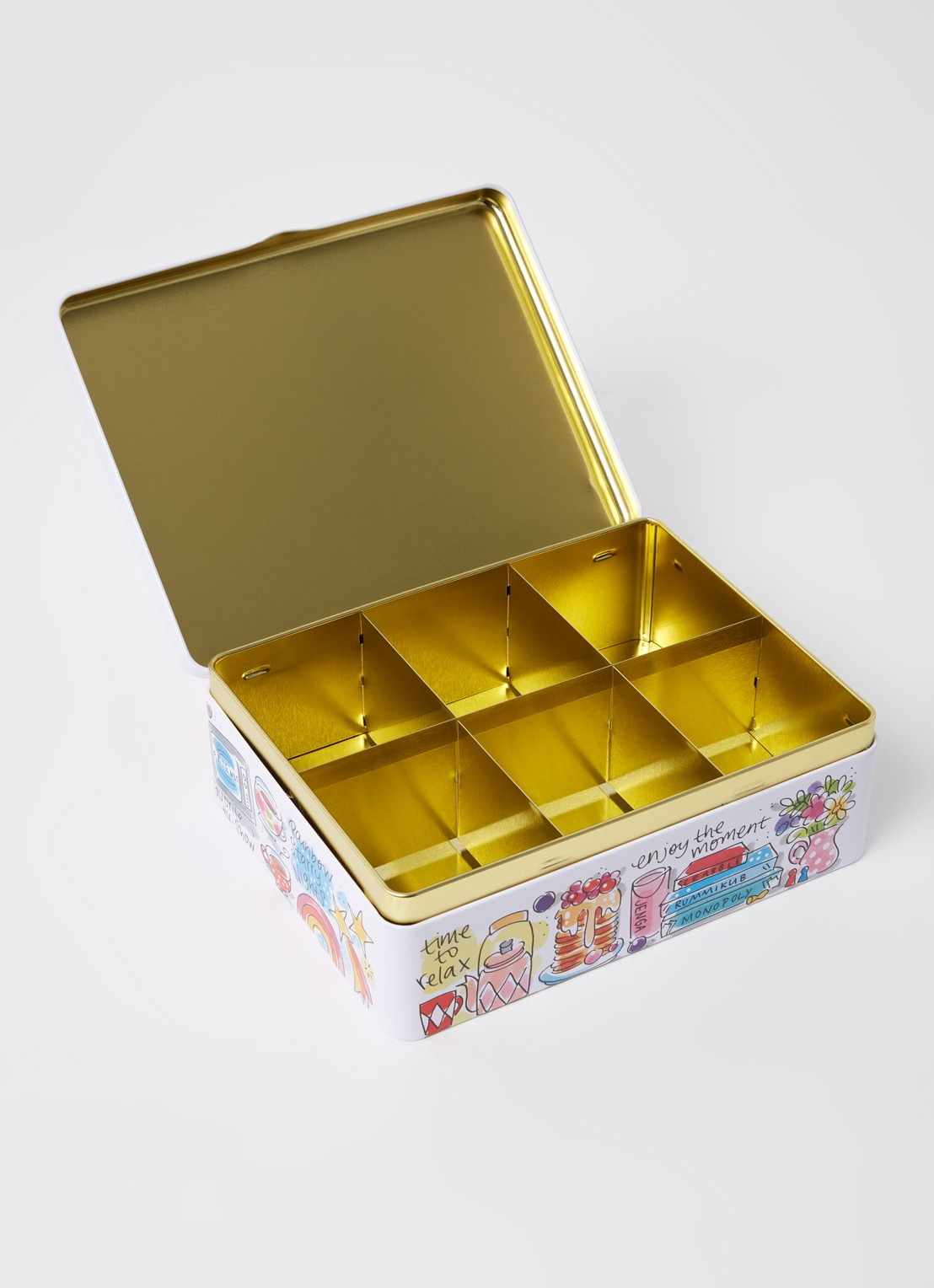 Blond Amsterdam Happy theedoos 6-vaks - voorkant 2 multicolor
