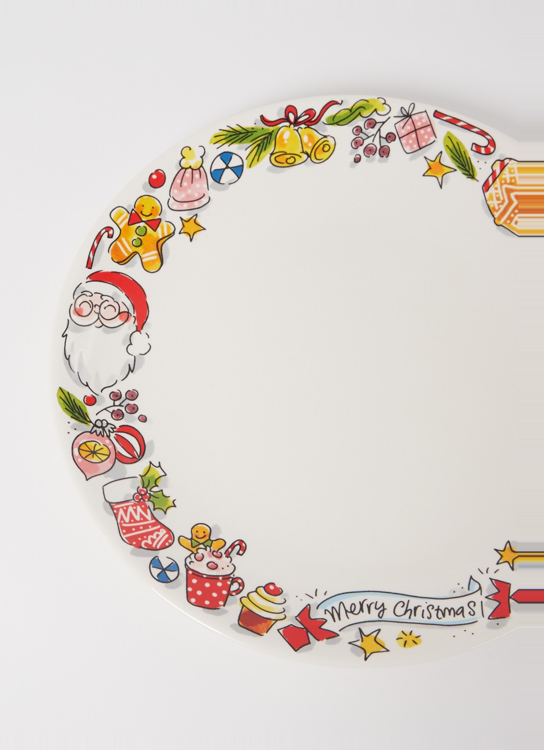 Blond Amsterdam Holly Jolly dinerbord 26 cm - detail multicolor