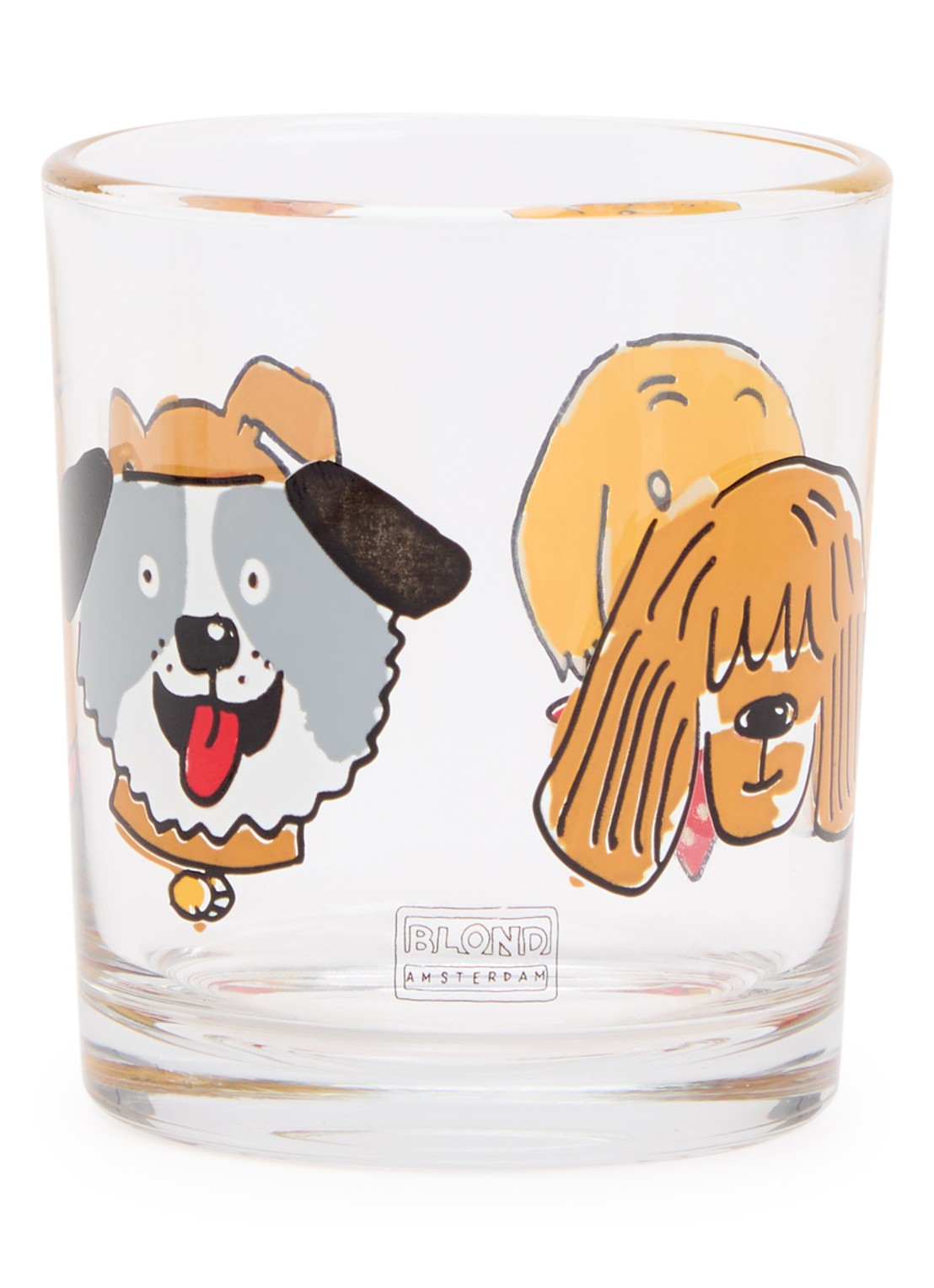 Blond Amsterdam Hond drinkglas 20 cl - voorkant transparant