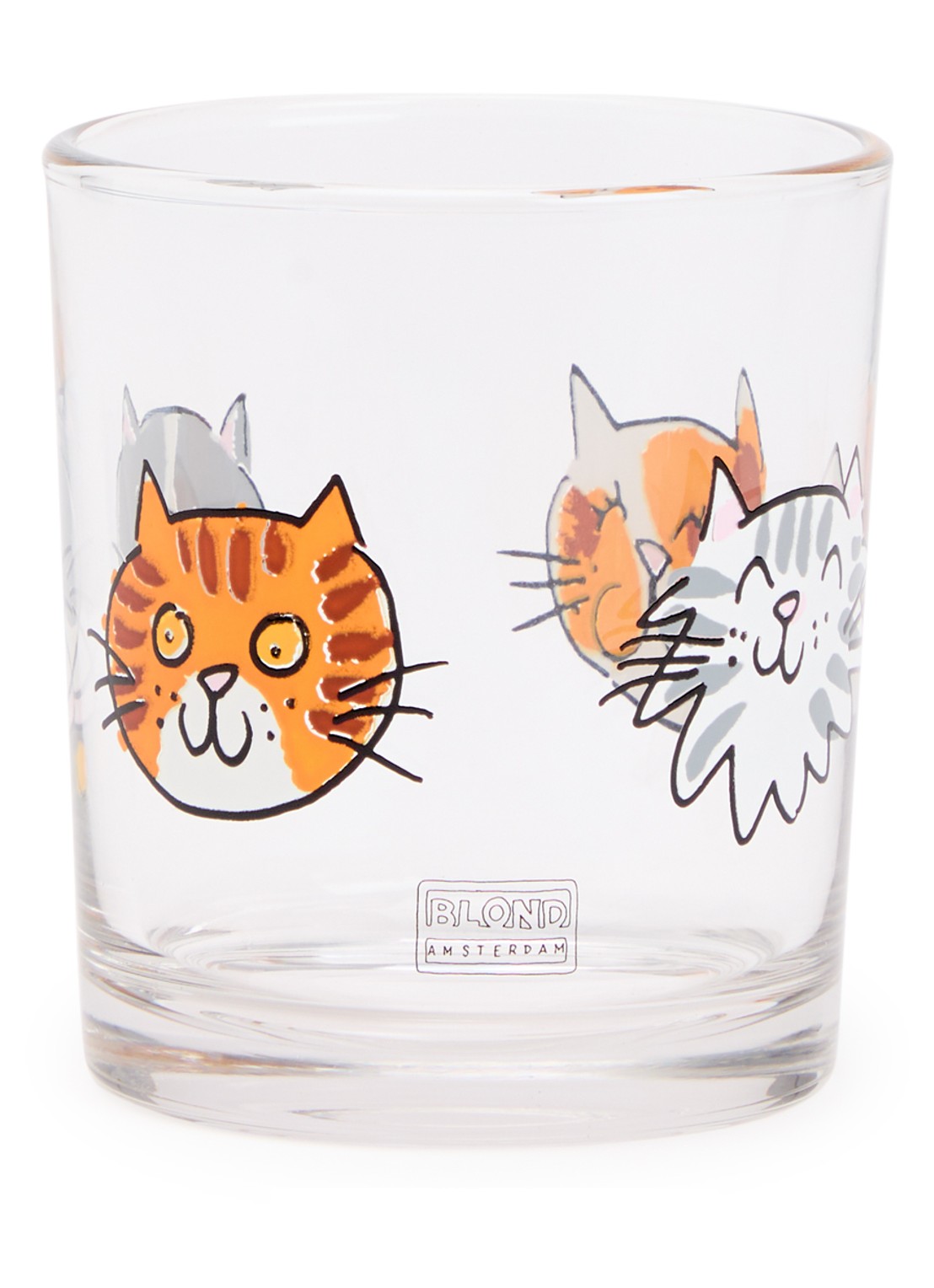 Blond Amsterdam Kat drinkglas 20 cl - voorkant multicolor