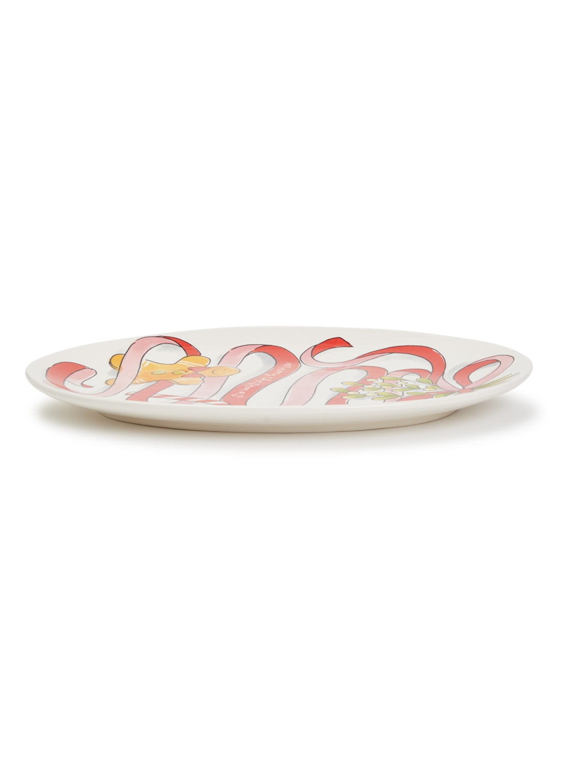 Blond Amsterdam Kerst schaal 27 cm  - voorkant wit