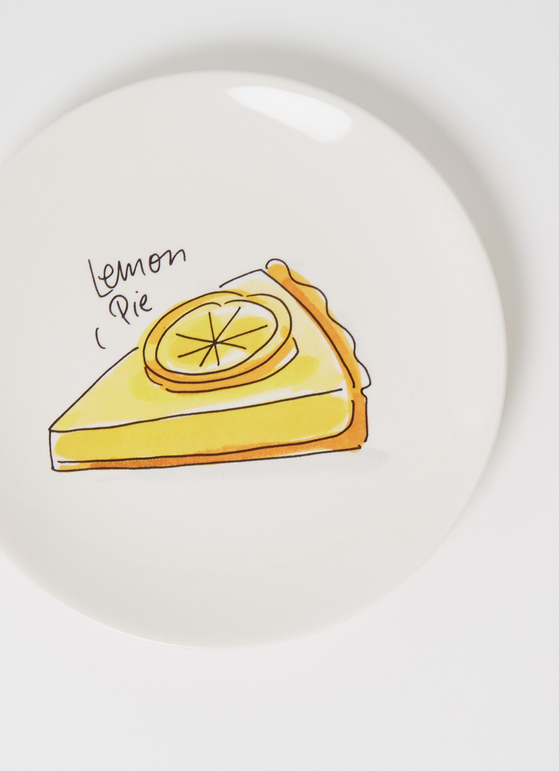 Blond Amsterdam Lemon Pie gebaksbordje 18 cm - detail 3 gebroken wit