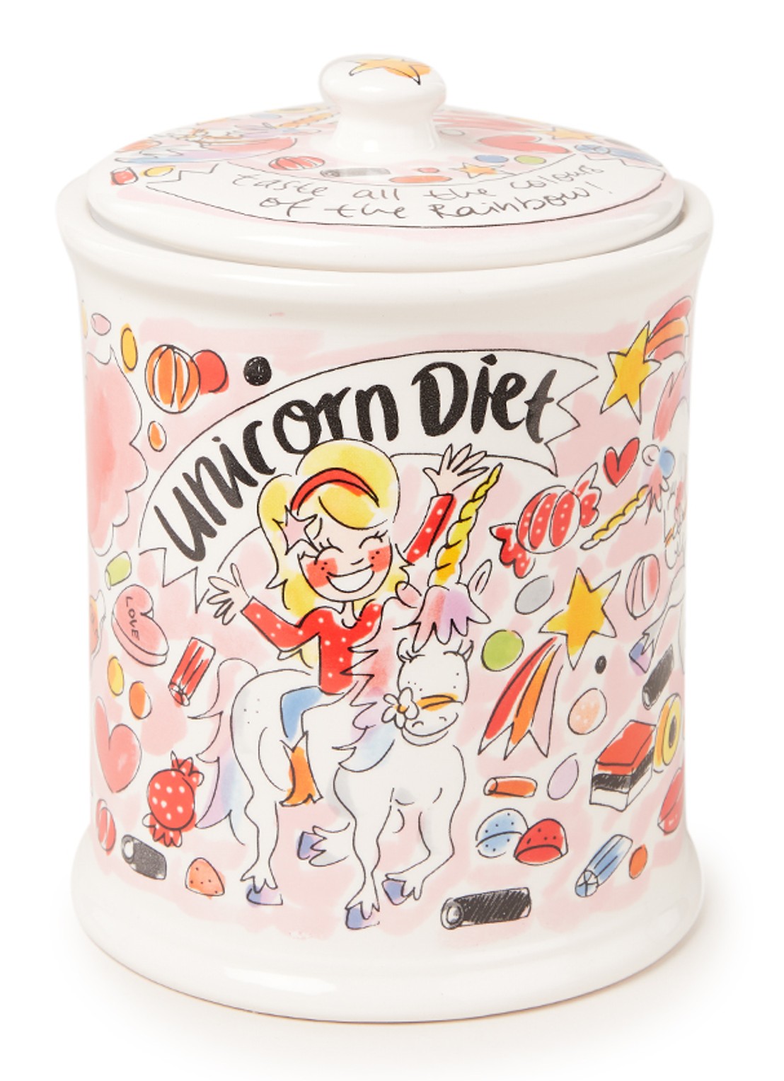 Blond Amsterdam Made with Magic Unicorn voorraadpot 23 cm - voorkant multicolor