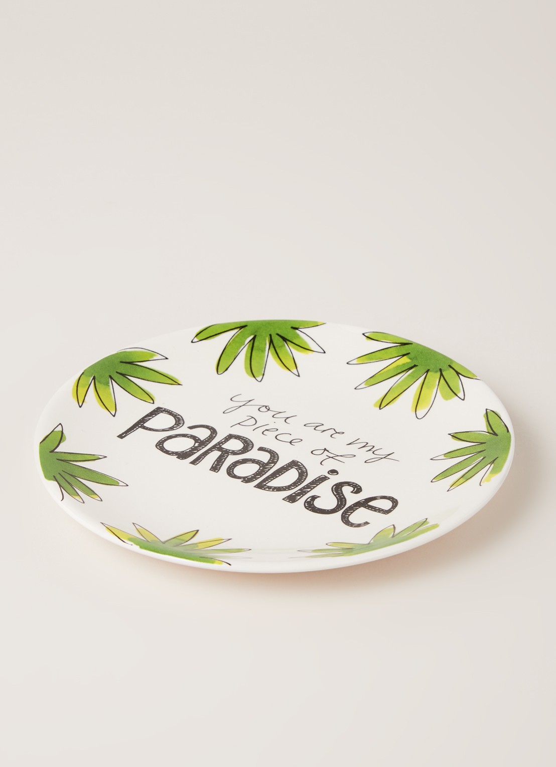 Blond Amsterdam Paradise gebaksbordje 18 cm - detail 3 groen