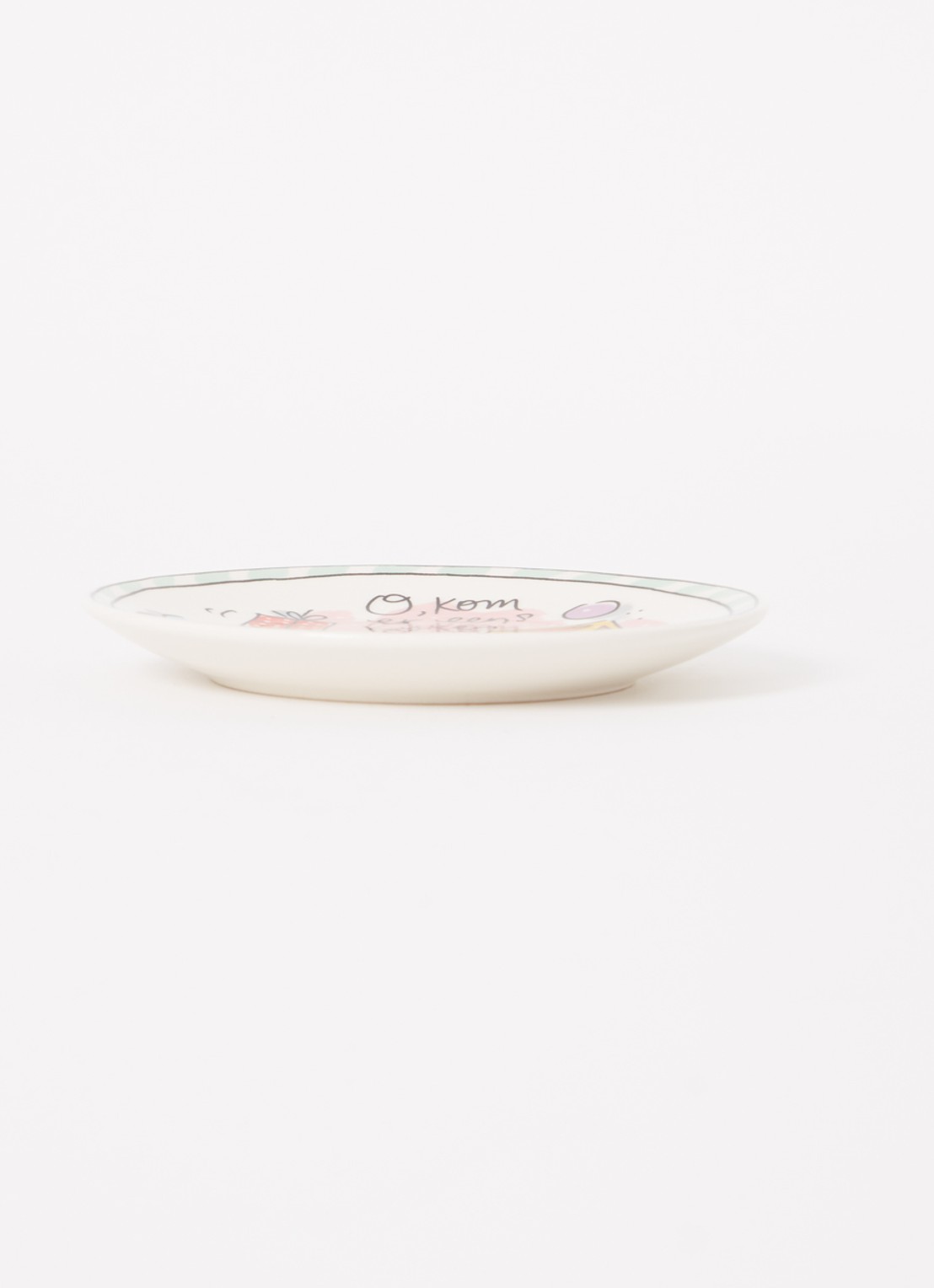 Blond Amsterdam Sint gebaksbordje 12 cm - voorkant 3 roze