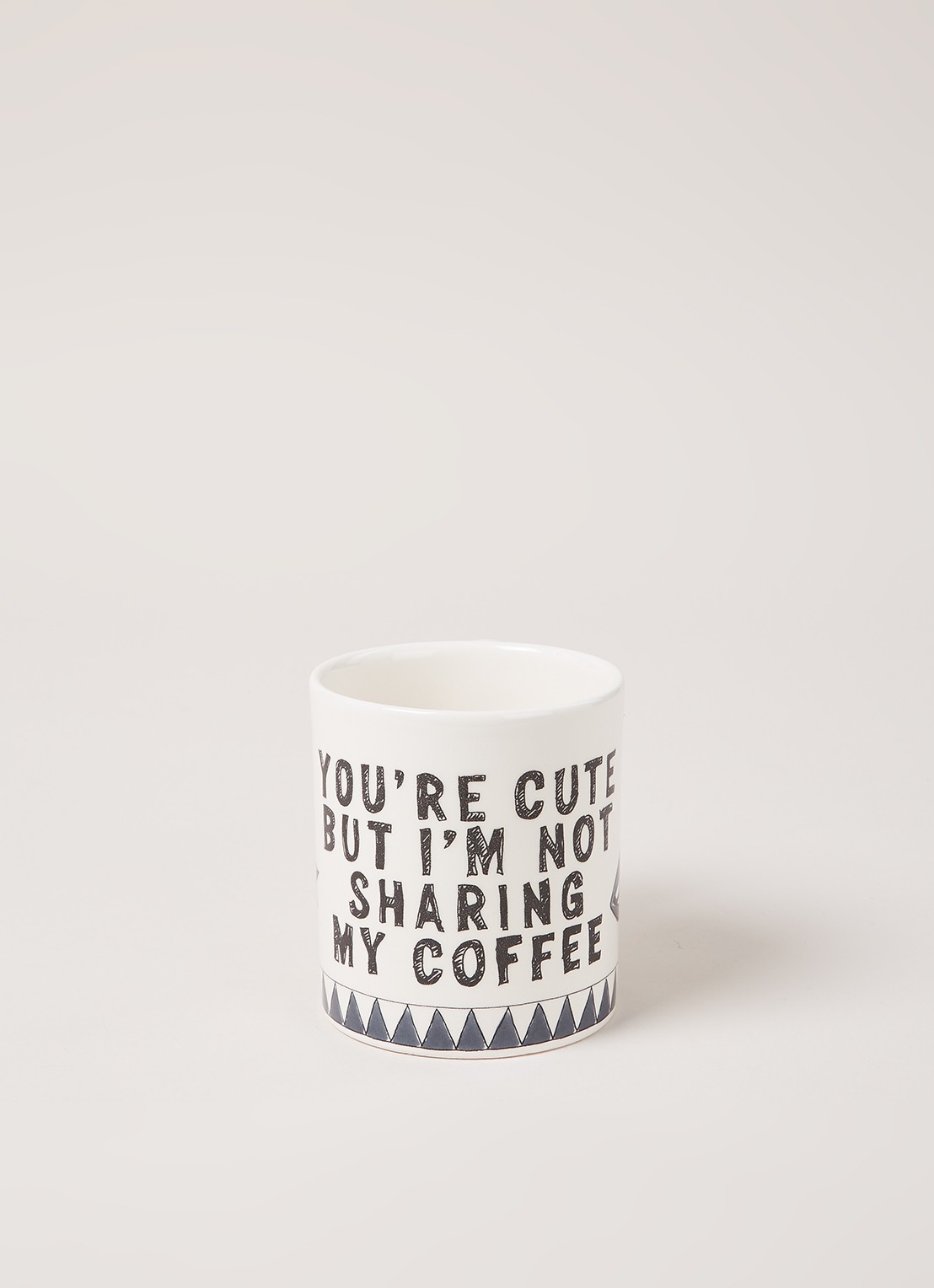 Blond Amsterdam X Noir You're Cute mok 30 cl - detail gebroken wit