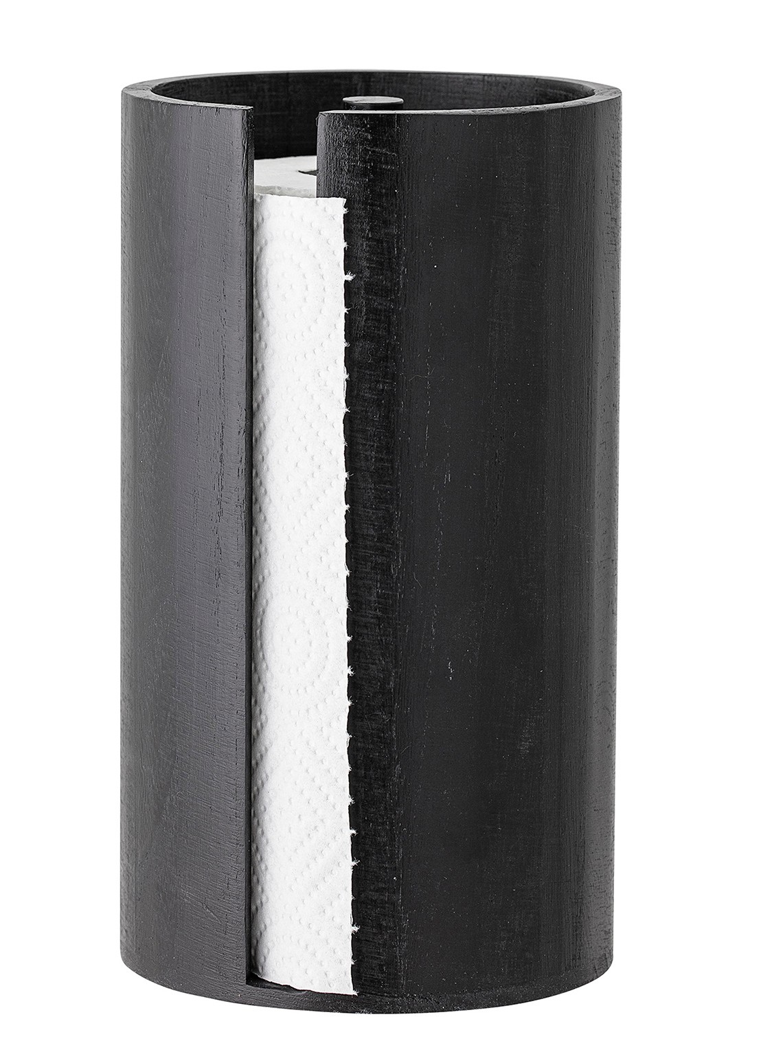 Bloomingville Celian keukenrolhouder 25,5 cm - voorkant zwart