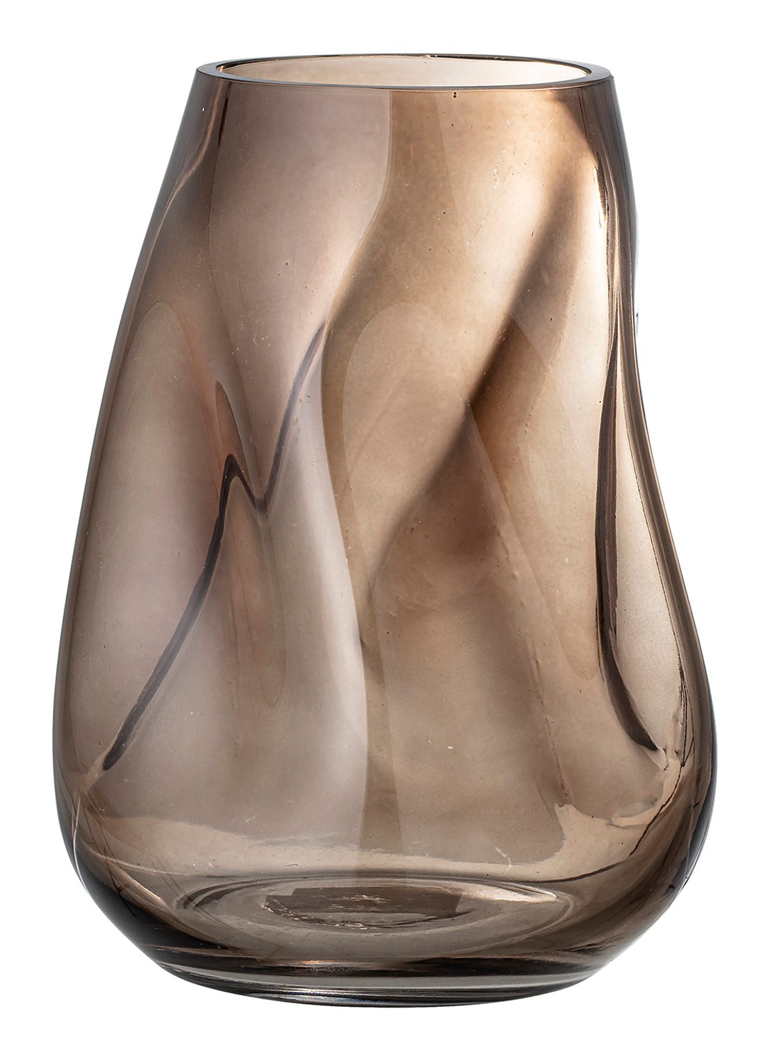 Bloomingville Ingolf vaas 26 cm - detail bruin