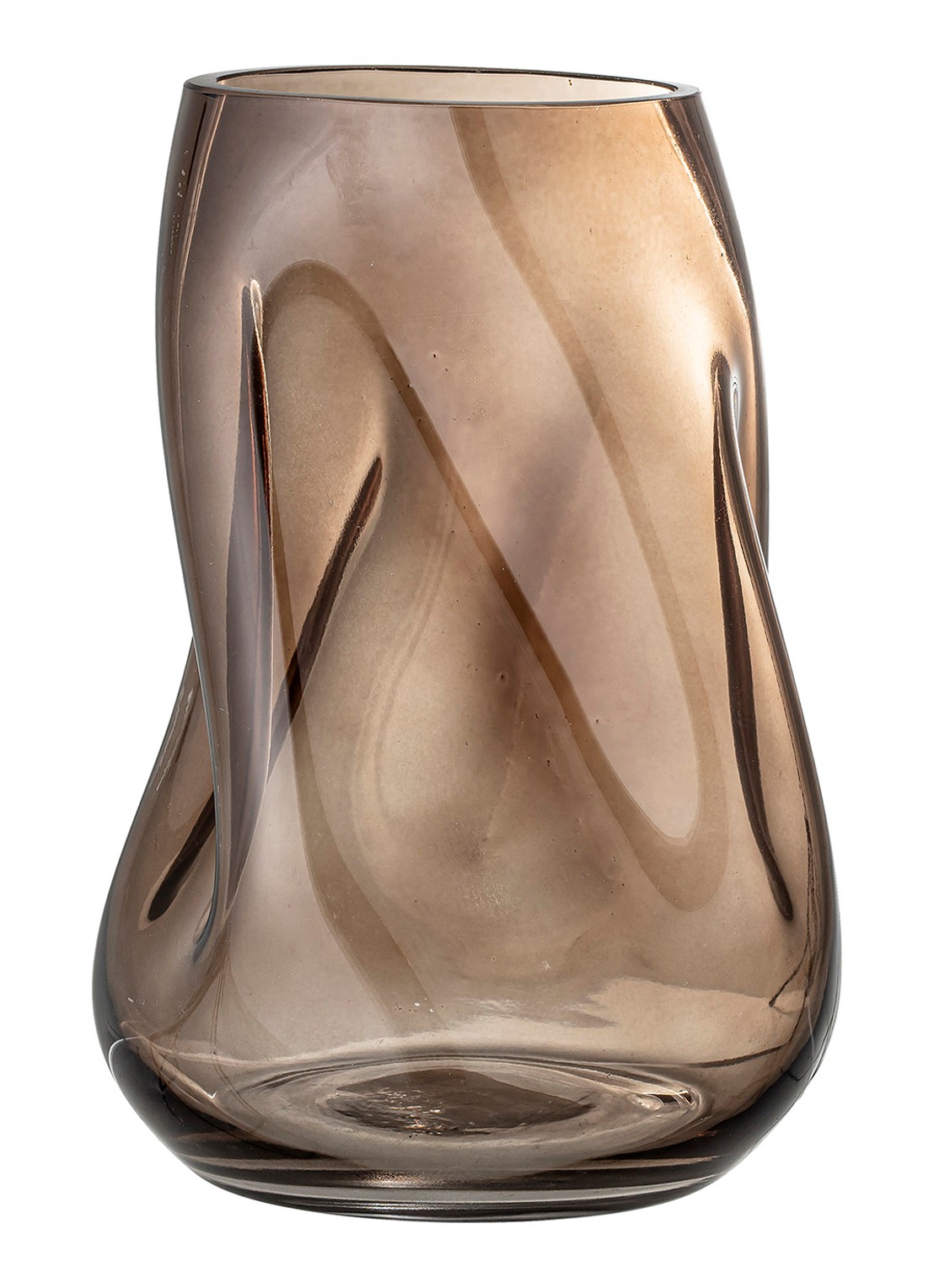 Bloomingville Ingolf vaas 26 cm - detail 4 bruin