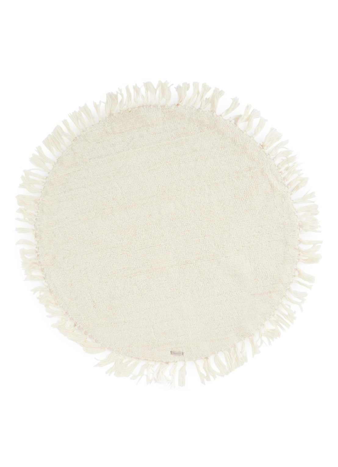 Bloomingville Lenea vloerkleed 110 cm  - voorkant 5 gebroken wit