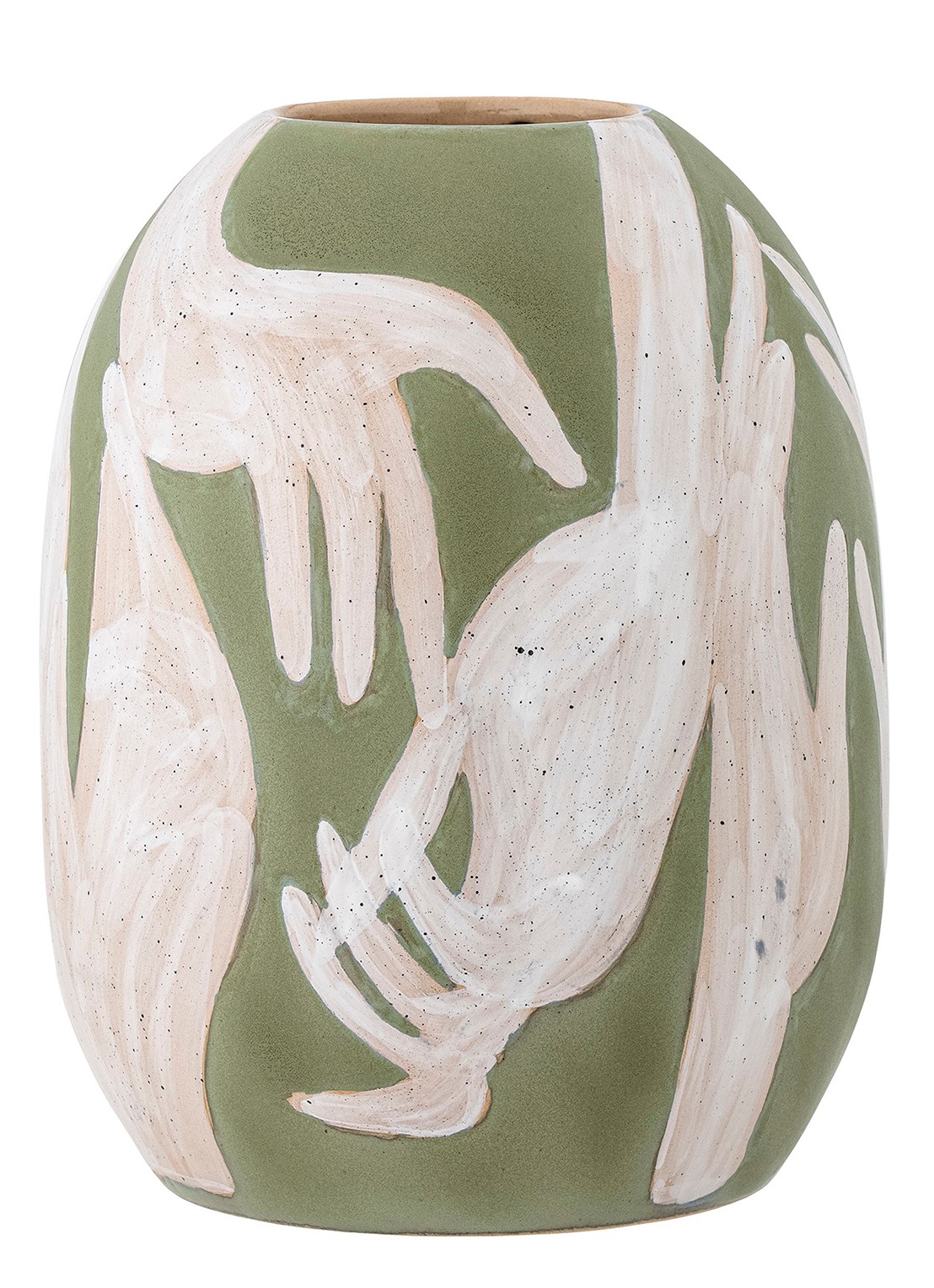 Bloomingville Lincia mand set van 3 - voorkant groen