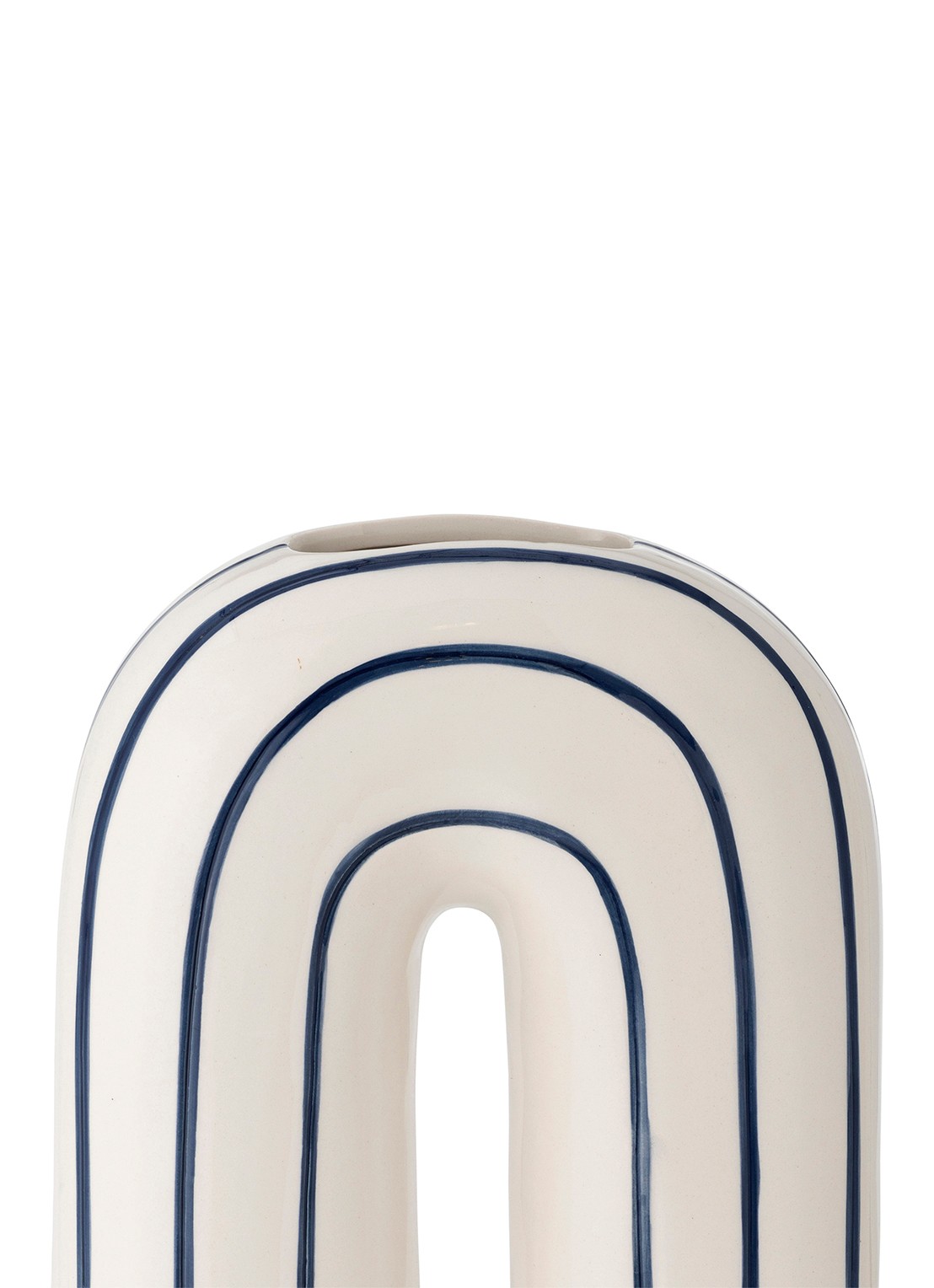 Bloomingville Mae vaas 32 cm - detail donkerblauw