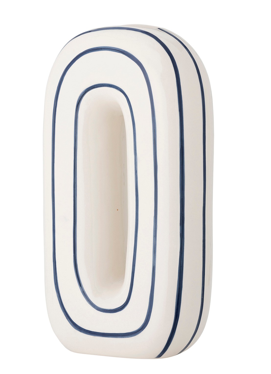 Bloomingville Mae vaas 32 cm - detail 3 donkerblauw