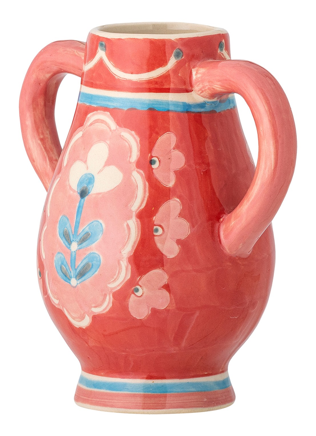 Bloomingville Odina vaas 15 cm - detail 4 rood