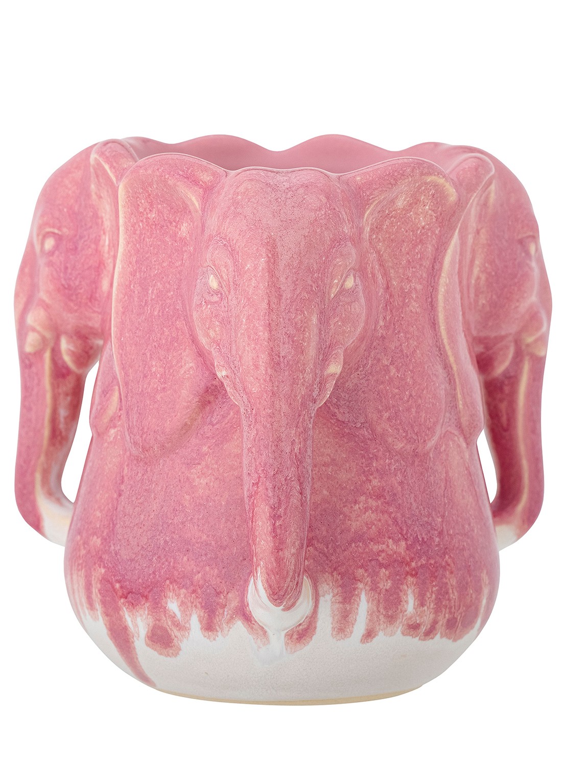 Bloomingville Pontus vaas 15,5 cm - voorkant 3 roze