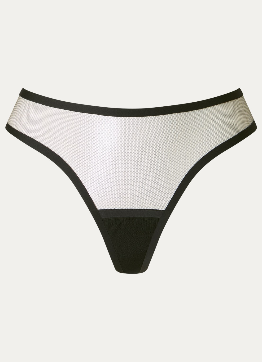 Bluebella Naomi string van mesh - voorkant 2 zwart