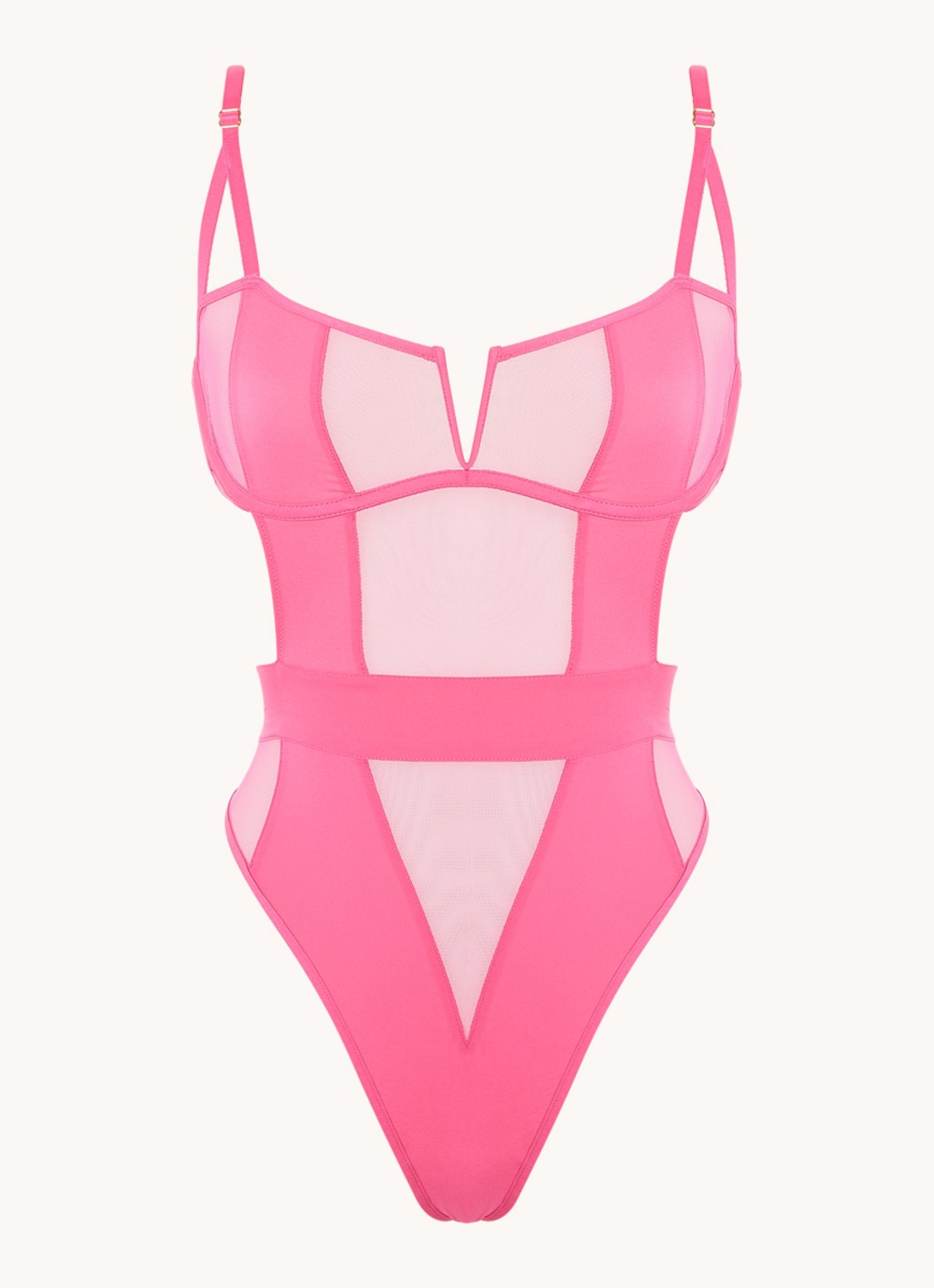 Bluebella Orla body met beugel en mesh - voorkant 2 fuchsia