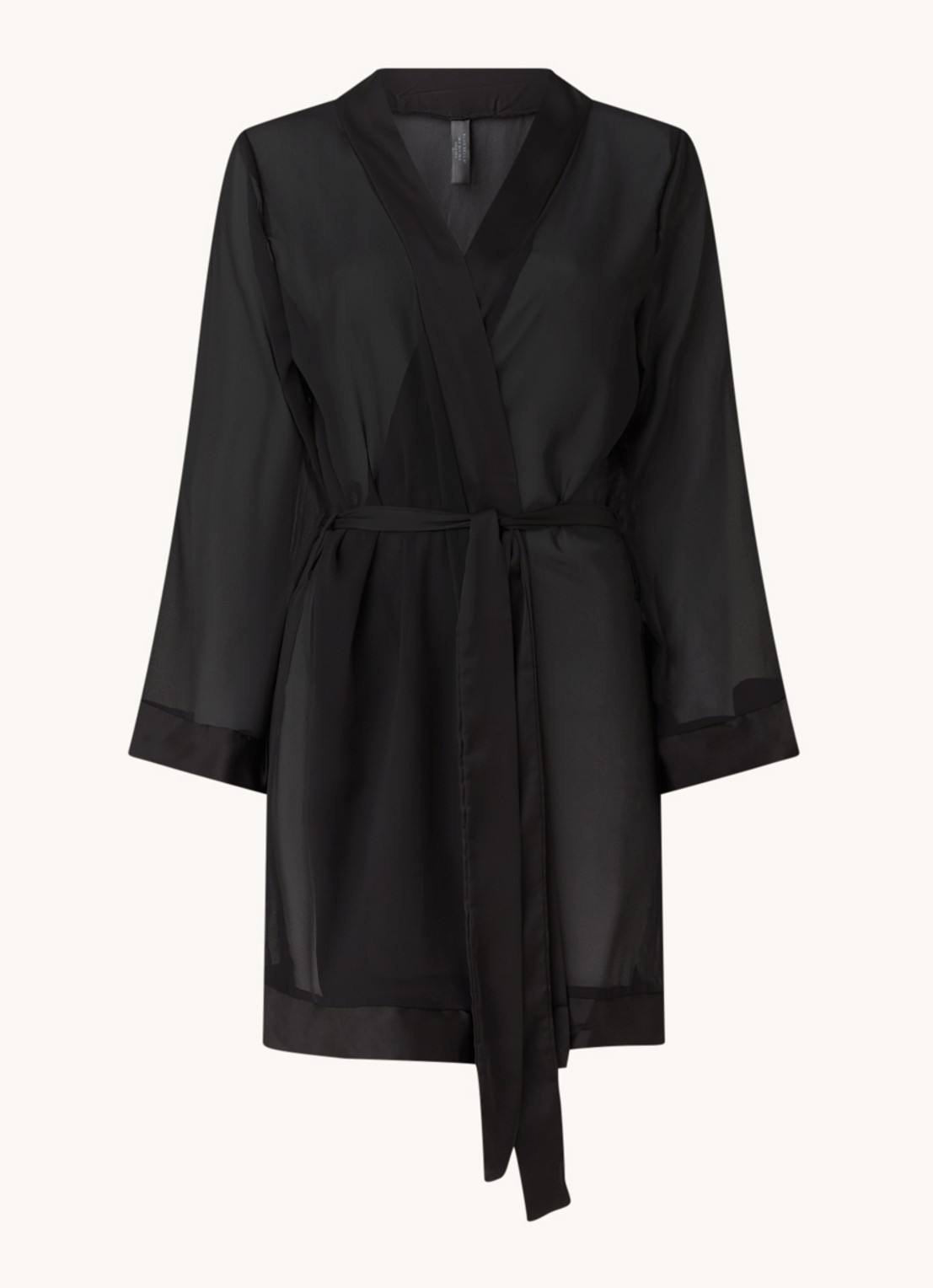 Bluebella Semi-transparante kimono - voorkant zwart
