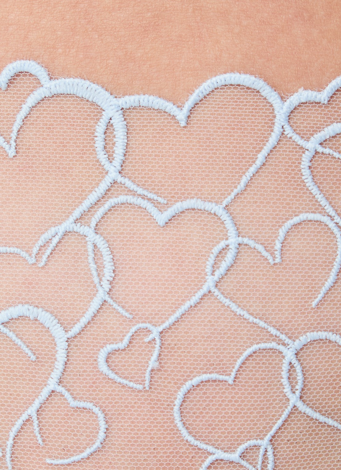 Bluebella Valentina string van mesh met borduring - detail 4 lichtblauw