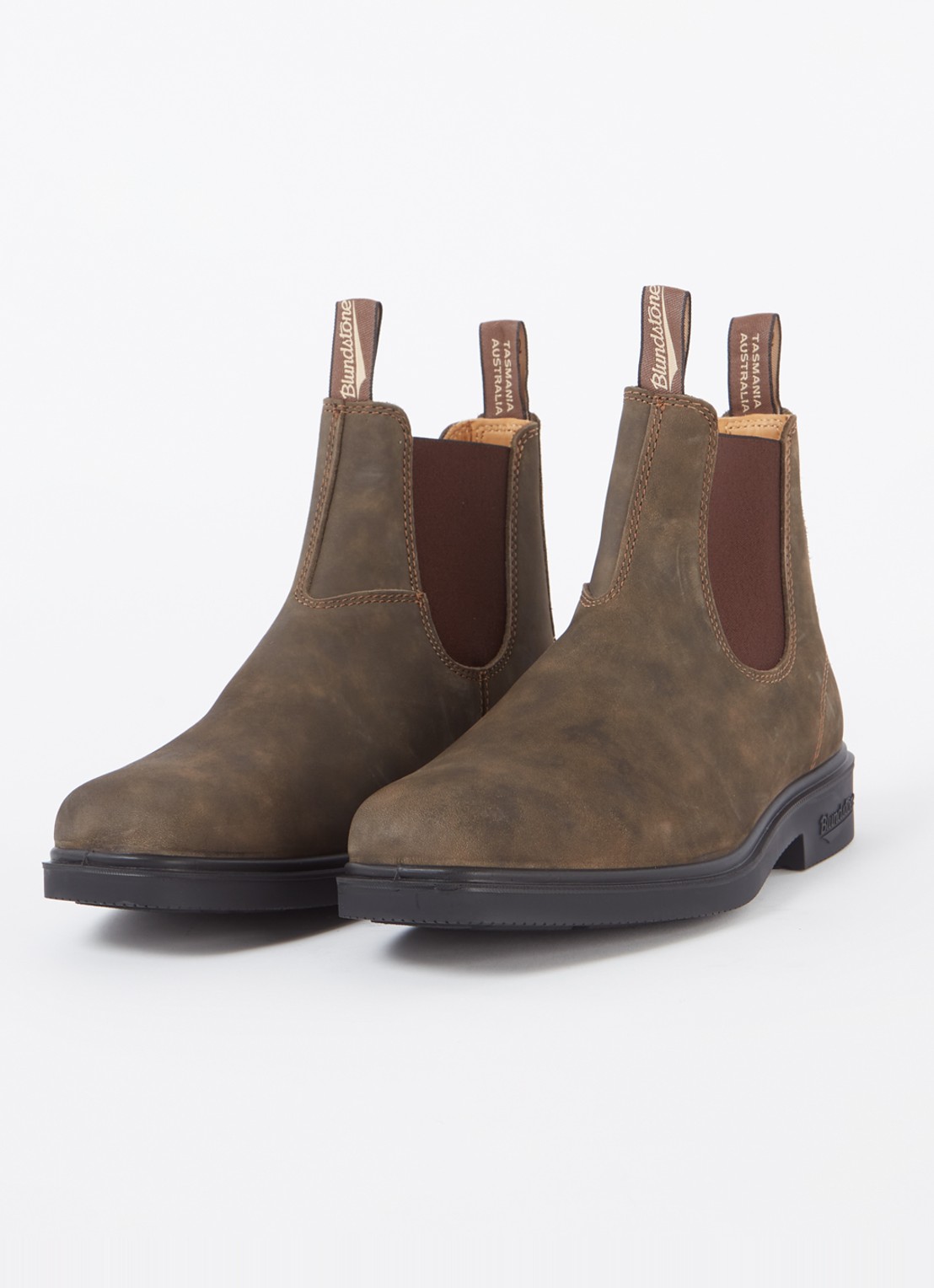 Blundstone 1306 chelsea boot van leer - detail lichtbruin