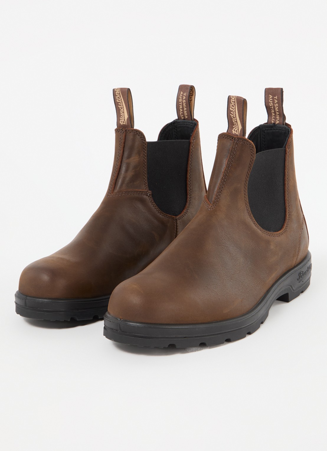 Blundstone 1609 chelsea boot van leer - detail bruin