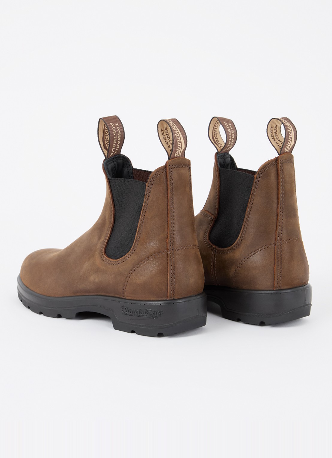 Blundstone 1609 chelsea boot van nubuck - achterkant 3 bruin