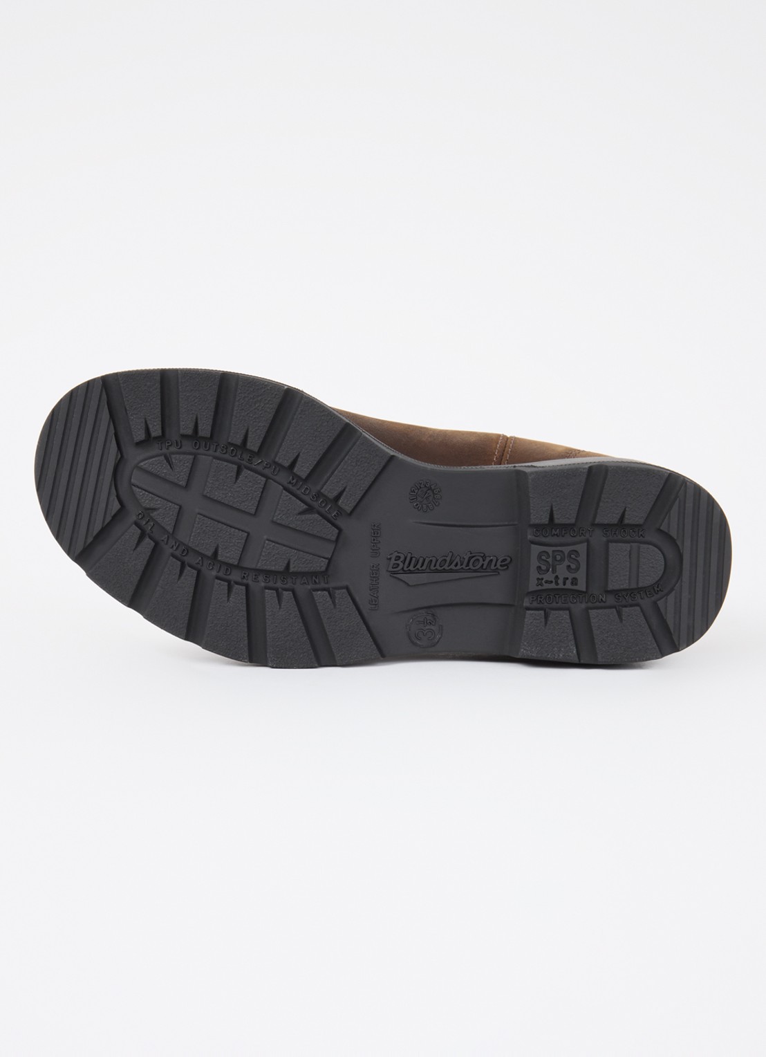Blundstone 1609 chelsea boot van nubuck - detail 2 bruin