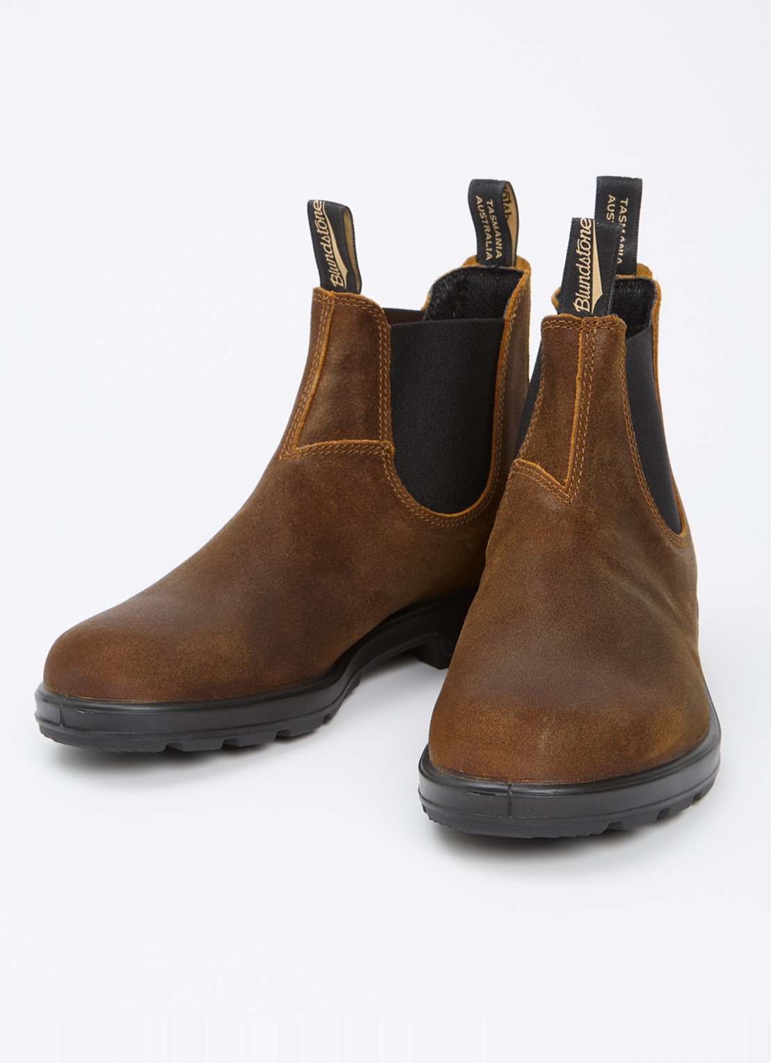 Blundstone 1911 chelsea boot van suède - detail 3 bruin