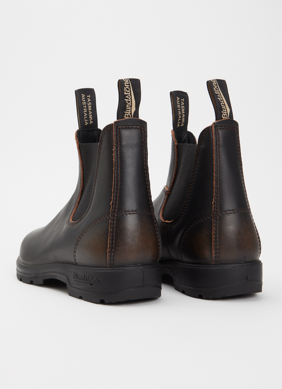 Blundstone 2440 chelsea boot van leer - achterkant donkerbruin