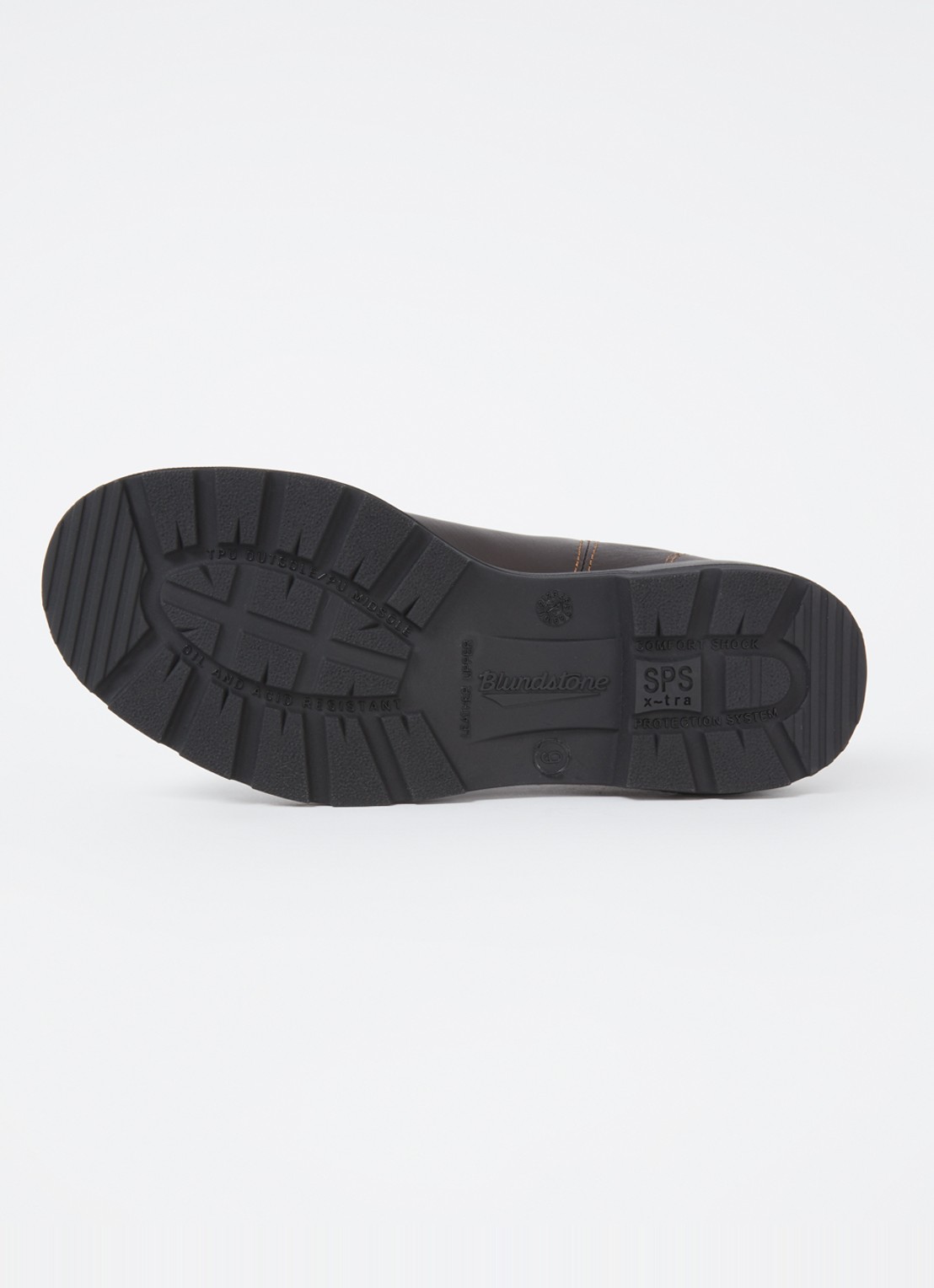 Blundstone 550 chelsea boot van leer - detail 4 donkerbruin