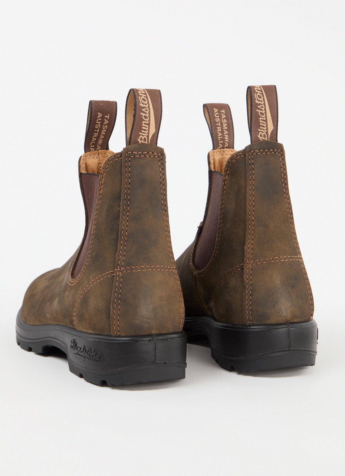 Blundstone 585 chelsea boot van leer - achterkant 7 donkerbruin