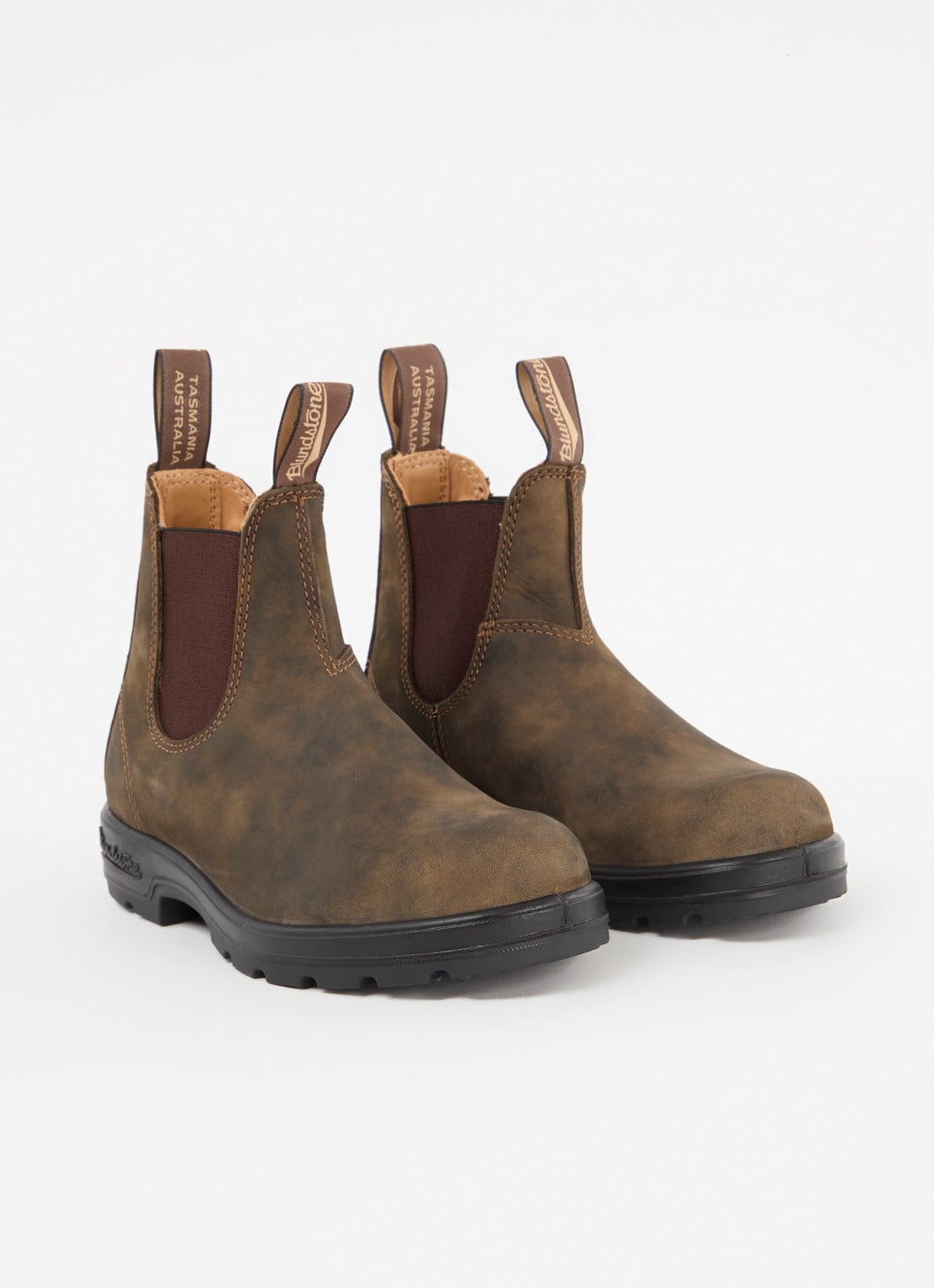 Blundstone 585 chelsea boot van leer - detail 3 donkerbruin