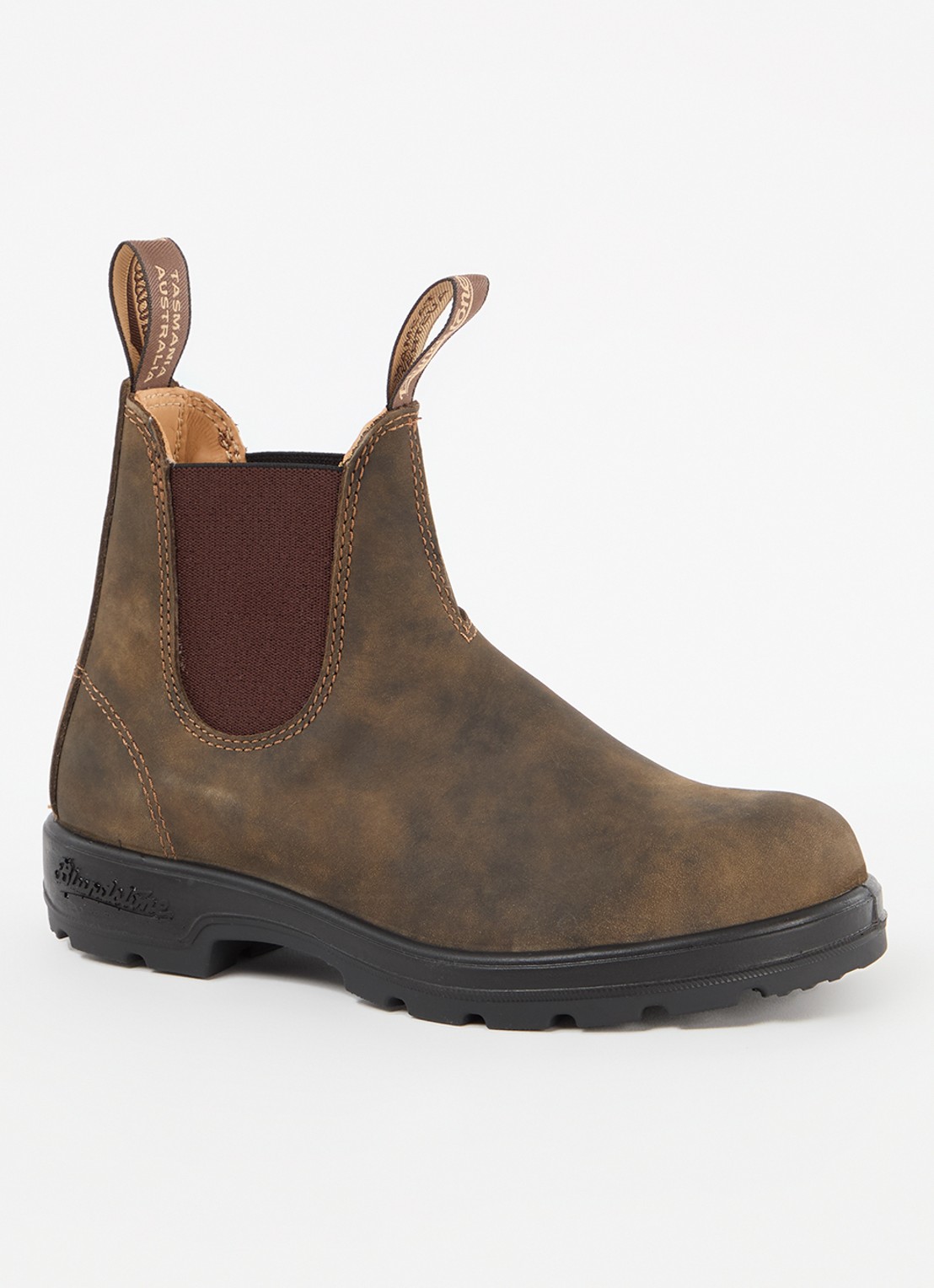 Blundstone 585 chelsea boot van leer - voorkant donkerbruin