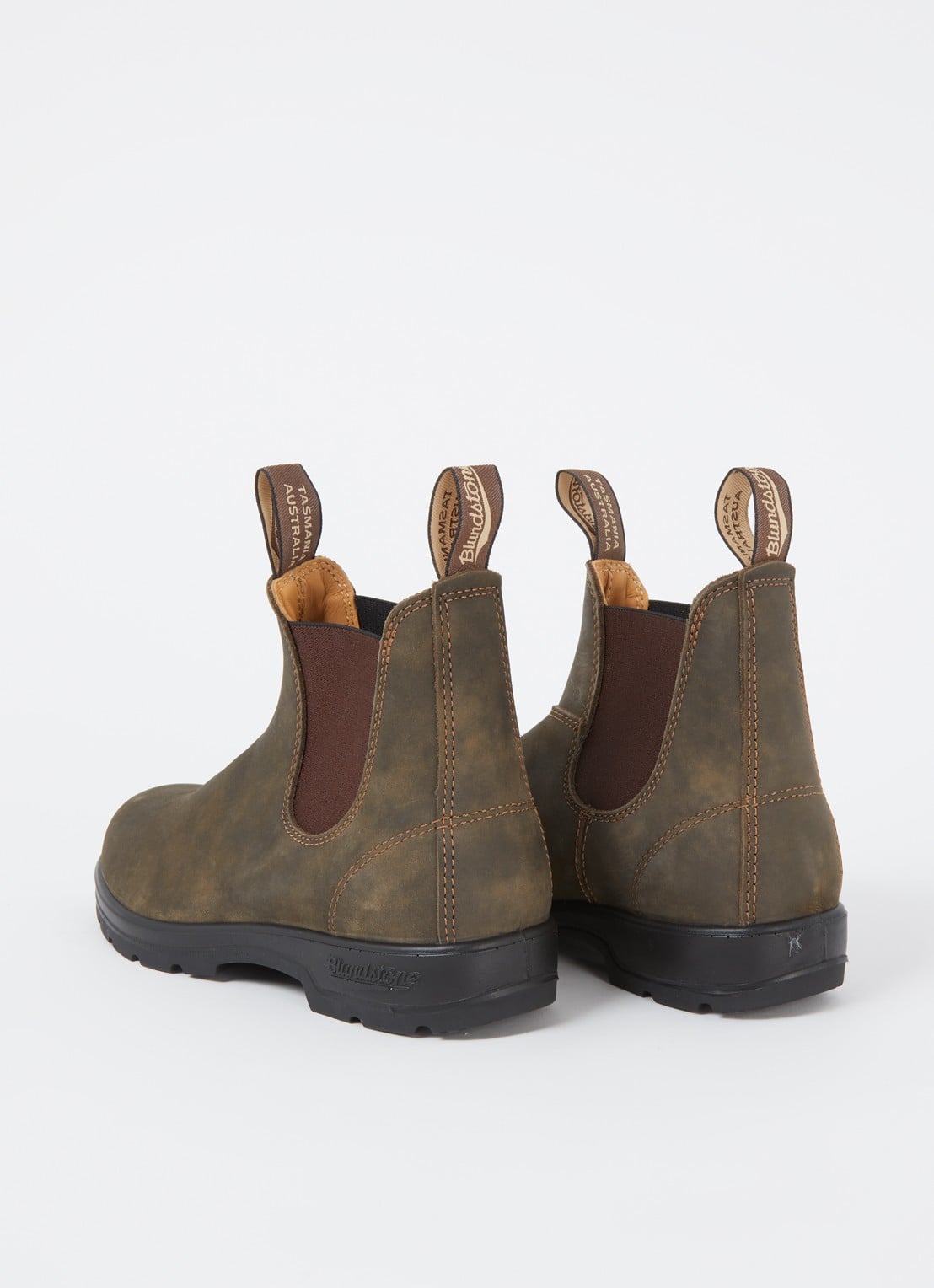 Blundstone 585 chelsea boot van leer - achterkant 8 donkerbruin