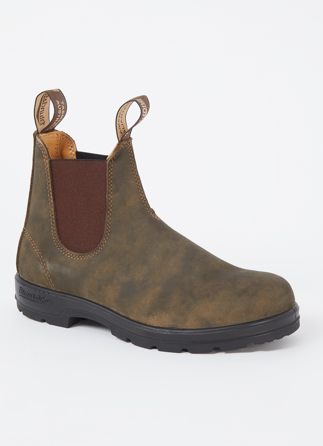 Blundstone 585 chelsea boot van leer - voorkant 2 donkerbruin