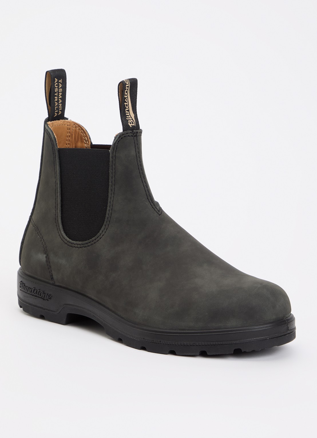 Blundstone Classic 587 chelsea boot van nubuck - voorkant bronsgroen