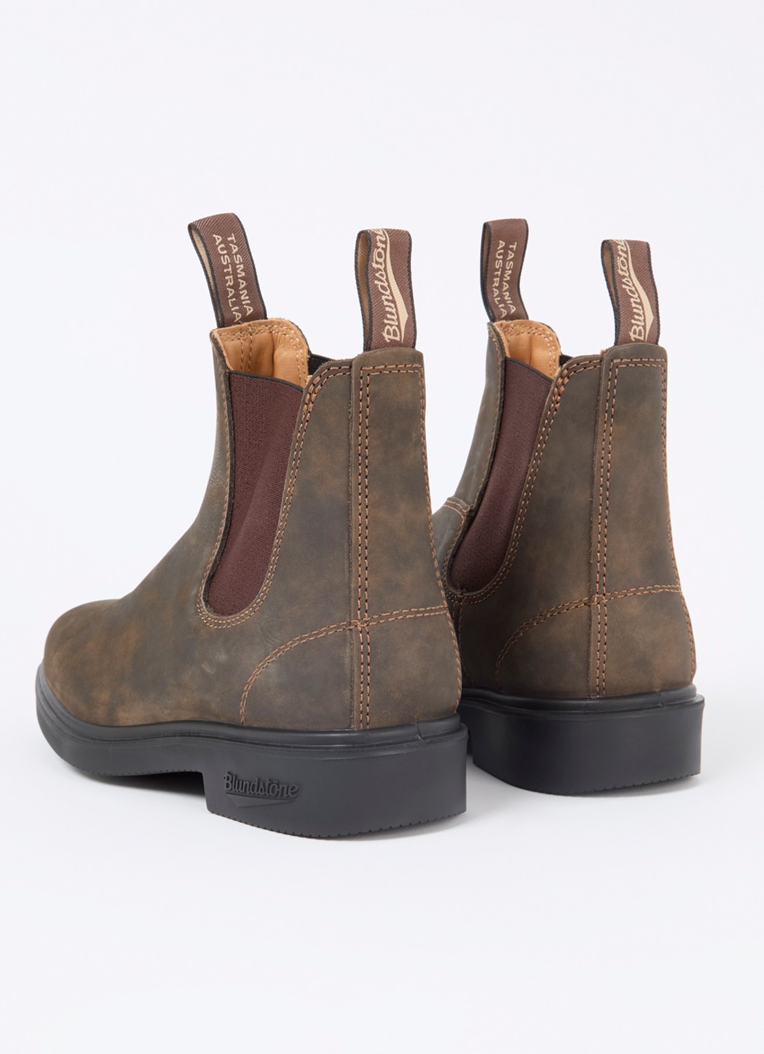 Blundstone Dress chelsea boot van leer - achterkant lichtbruin