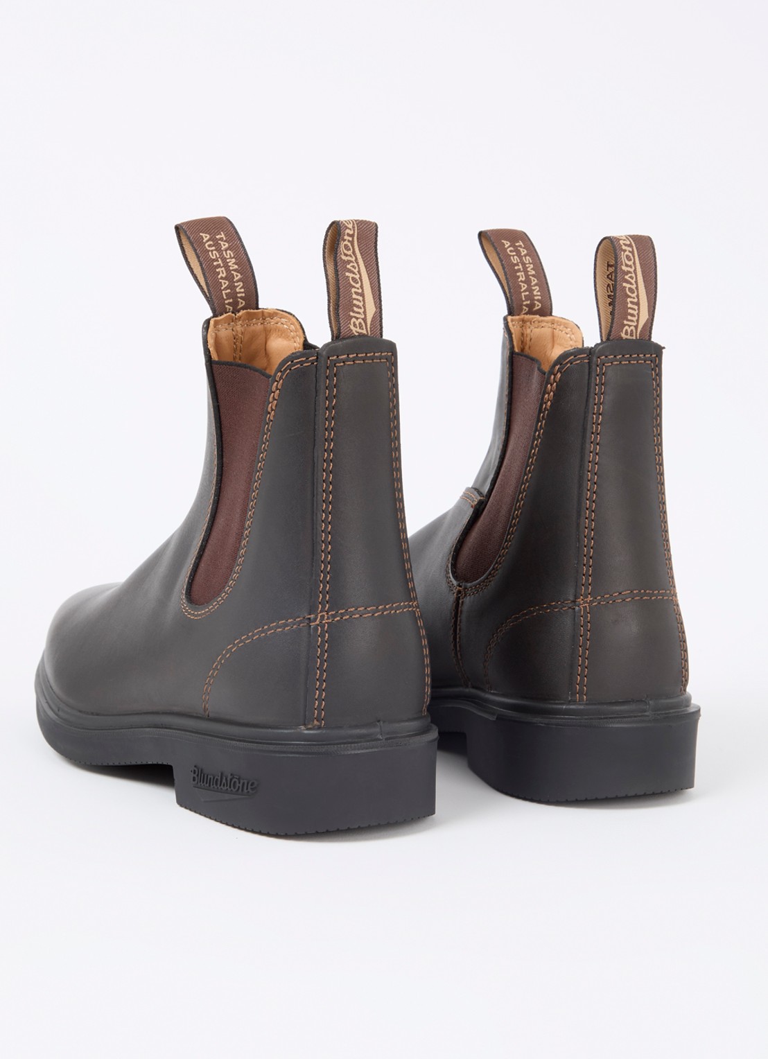 Blundstone Dress chelsea boot van leer - achterkant 4 donkerbruin