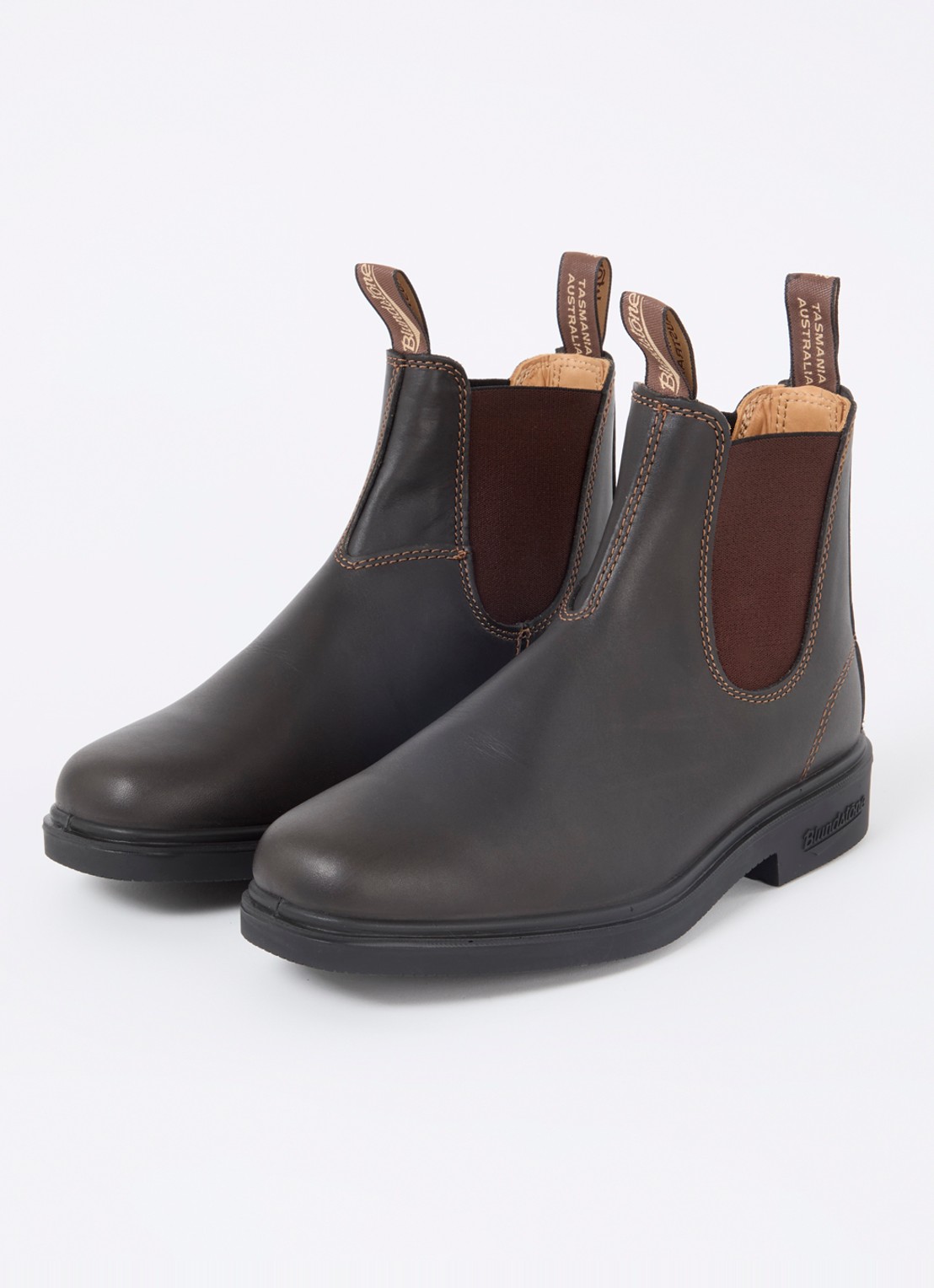 Blundstone Dress chelsea boot van leer - detail donkerbruin