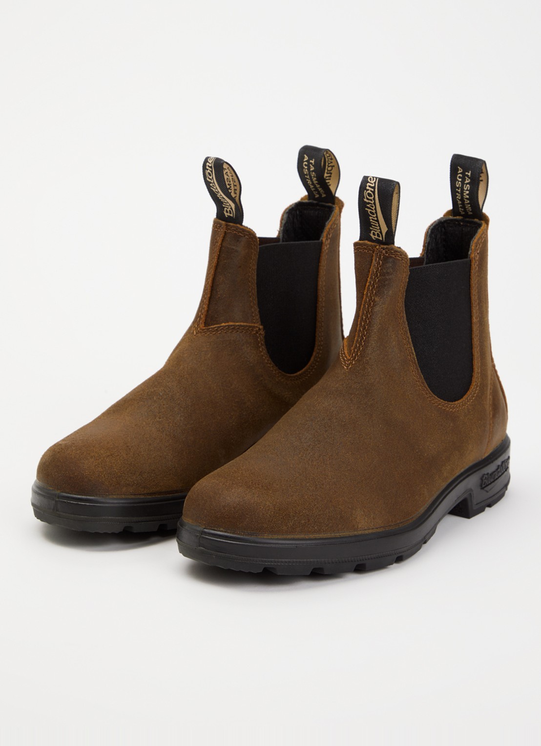 Blundstone Original chelsea boot van leer - detail donkerbruin