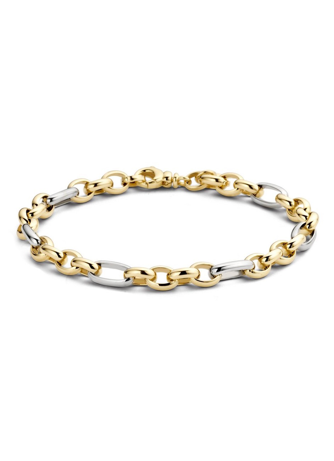 Blush Armband van 14 karaat geel- en witgoud 2170BGO - voorkant geelgoud