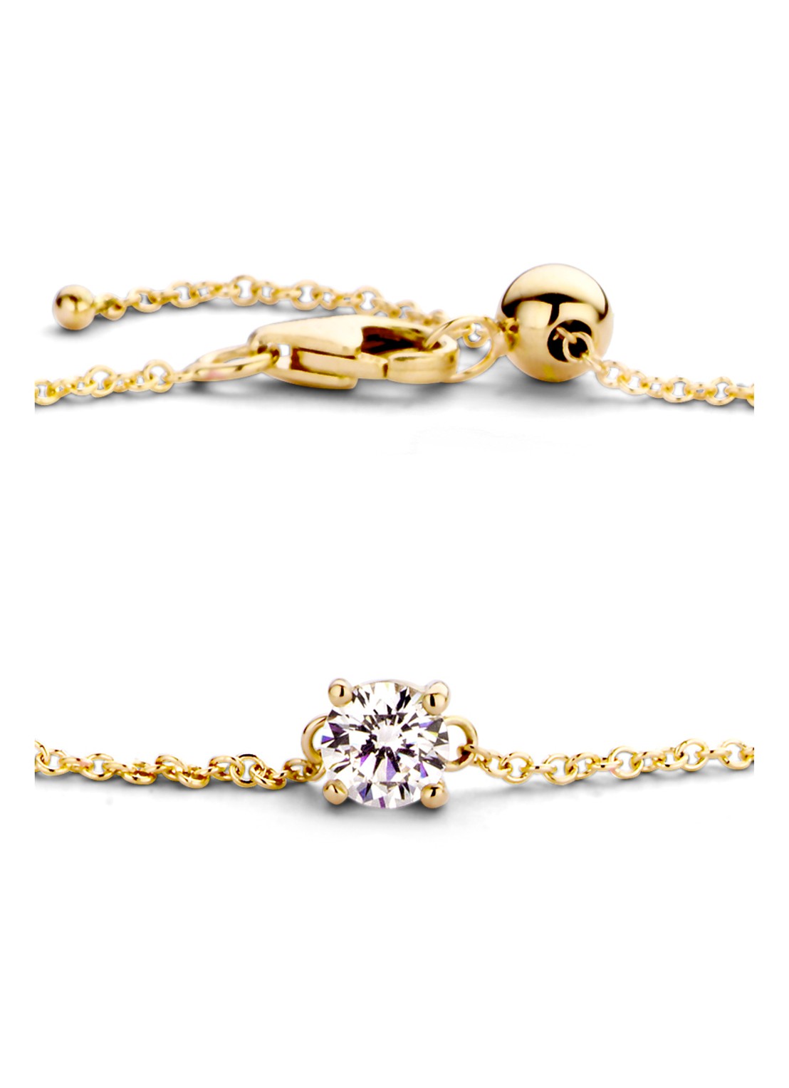 Blush Armband van 14 karaat geelgoud met zirkonia 2166YZI - detail 4 geelgoud