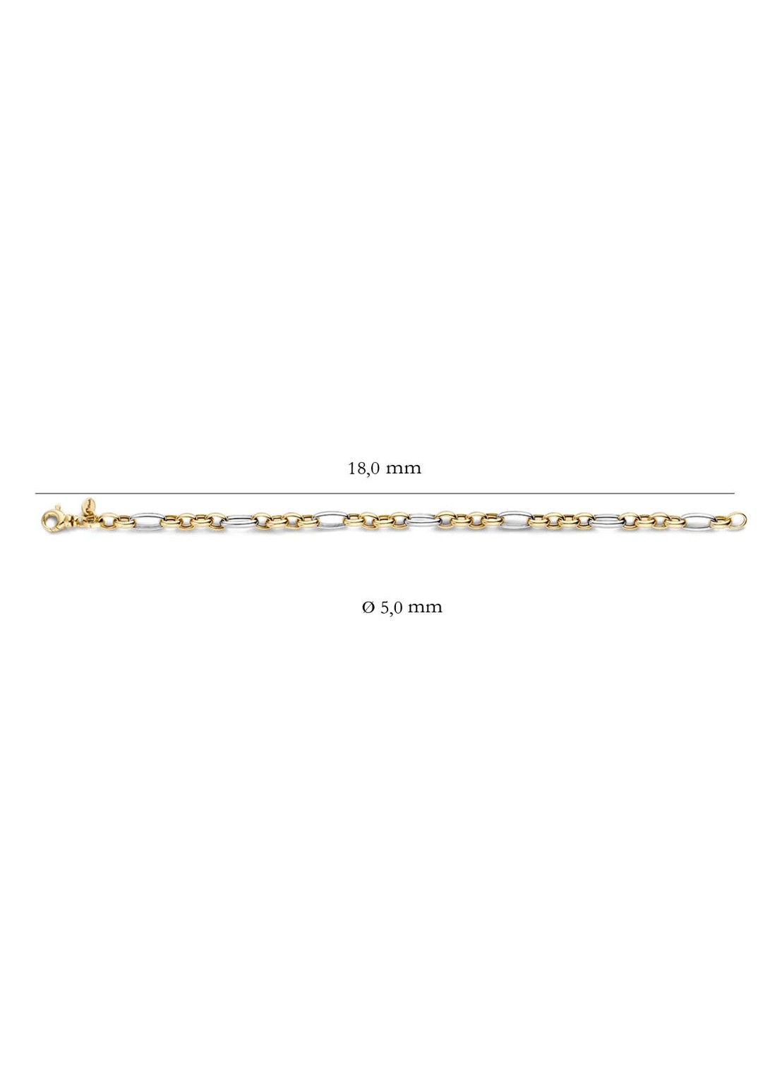 Blush Armband van 14 karaat goud 2177BGO - detail 3 goud