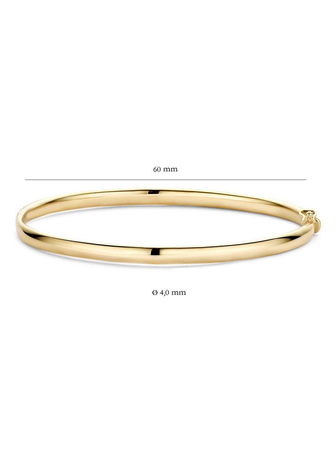 Blush Bangle van 14 karaat geelgoud 2155YGO - detail geelgoud