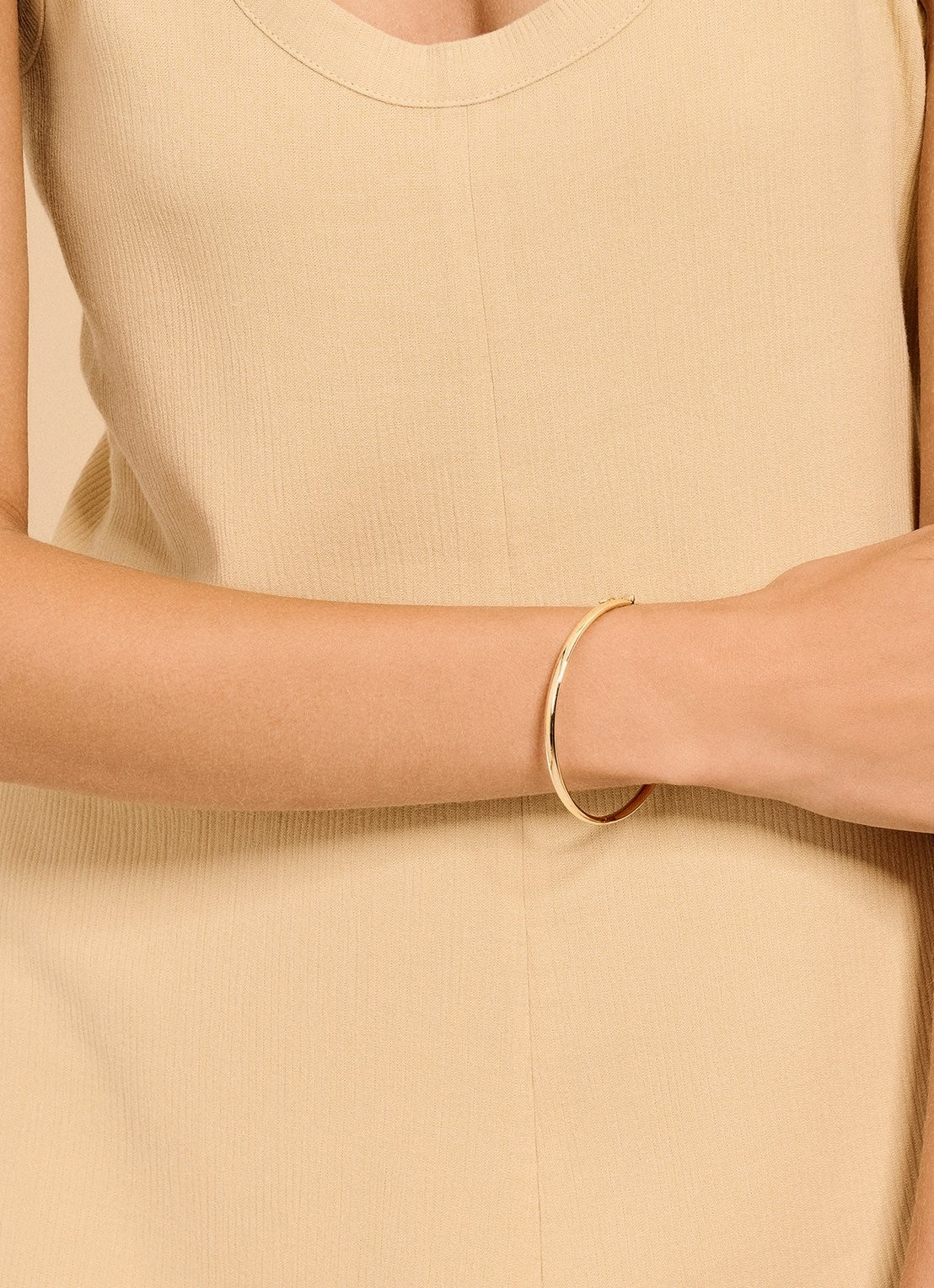 Blush Bangle van 14 karaat geelgoud 2155YGO - voorkant 4 geelgoud