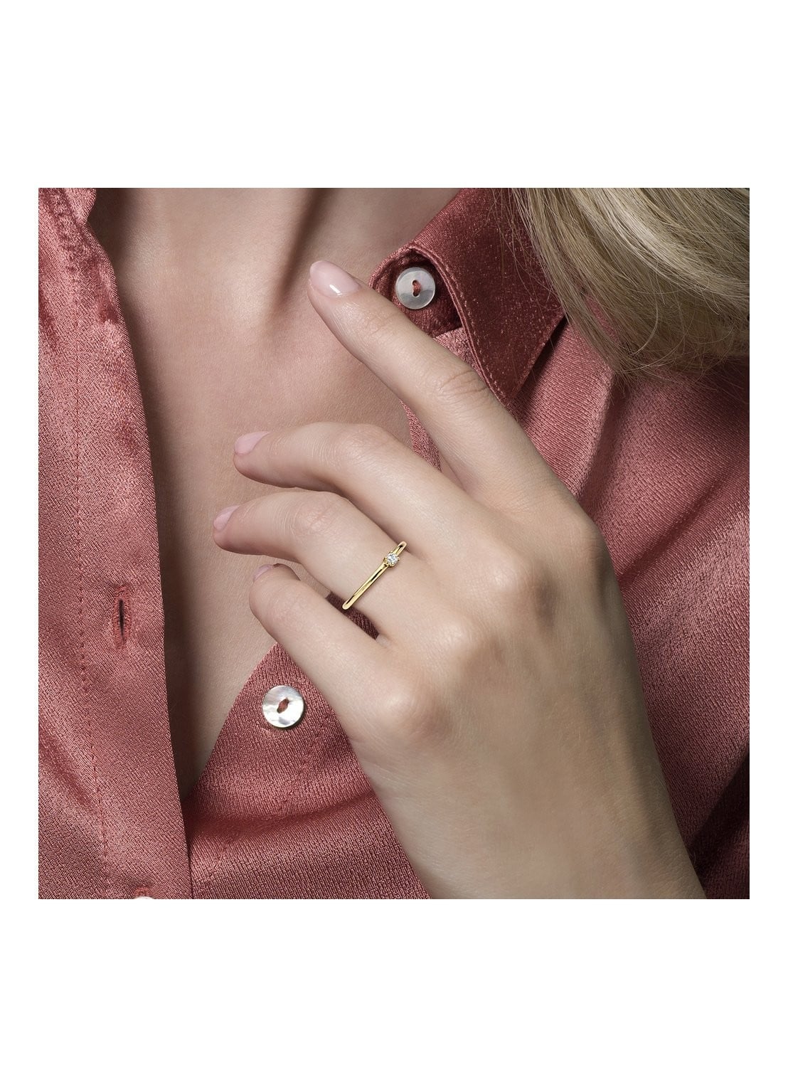 Blush Blush ring 1200YZI - voorkant 2 goud